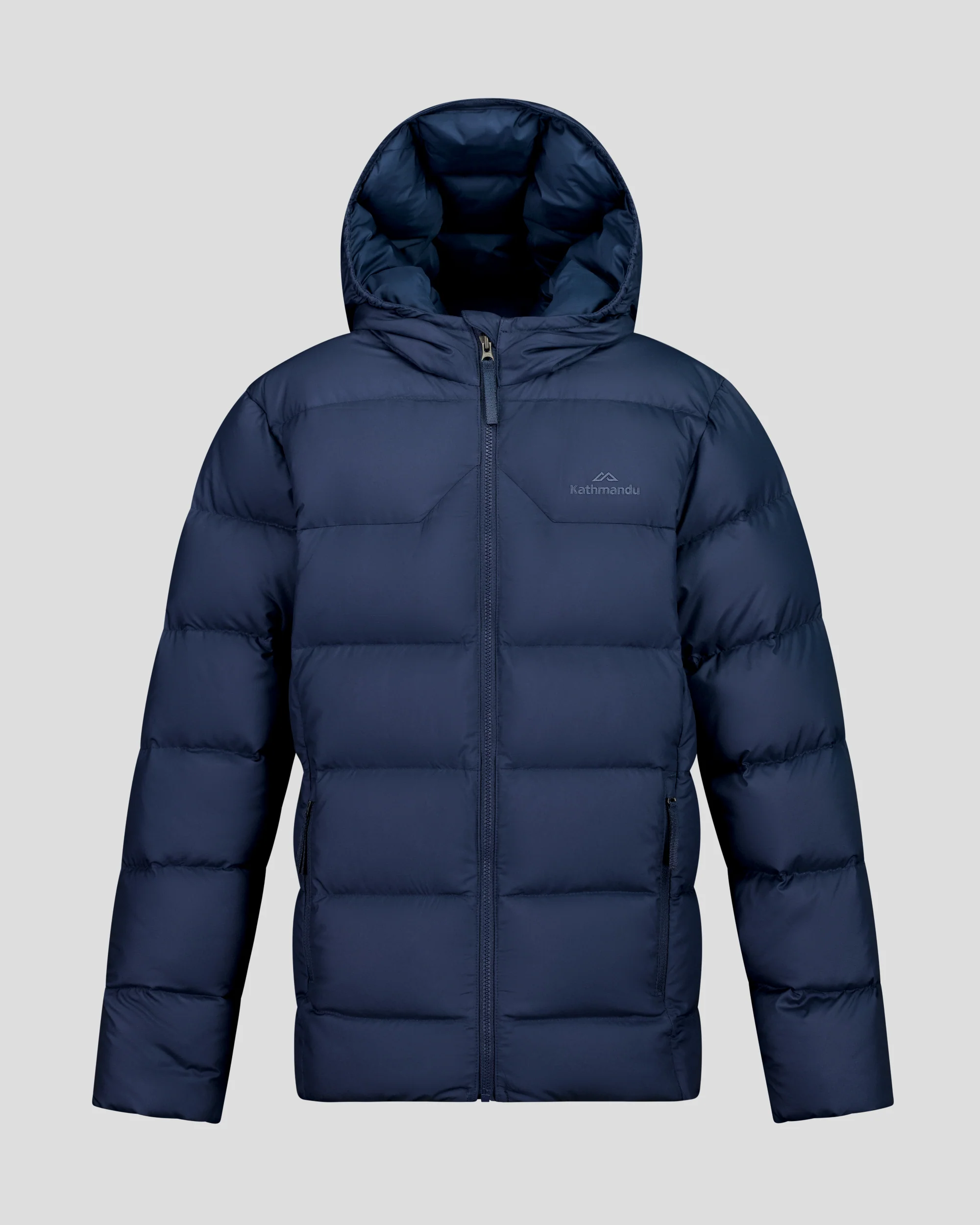 Kids' Epiq Down Hooded Jacket - Classic Navy - Image 3