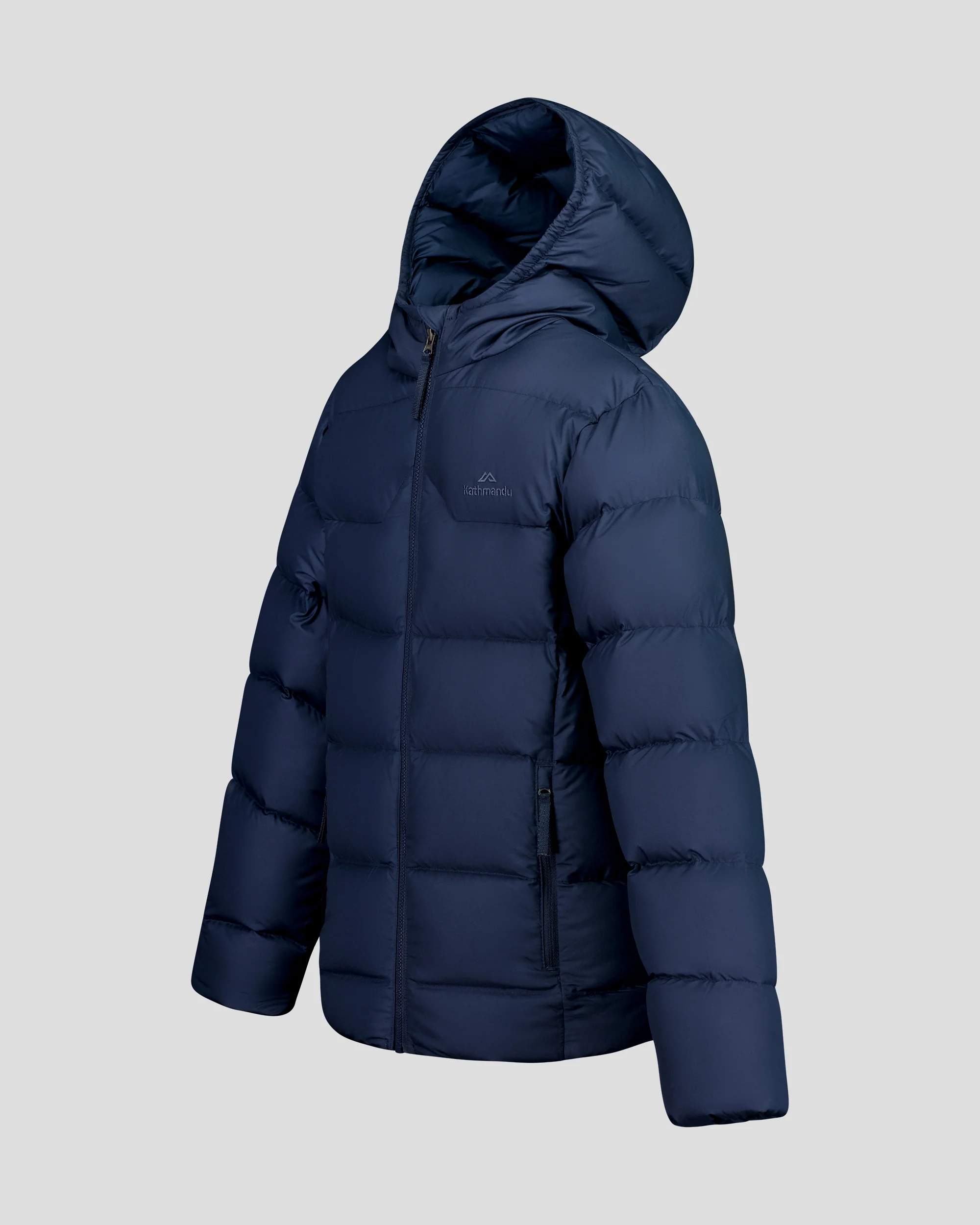 Kids' Epiq Down Hooded Jacket - Classic Navy - Image 4