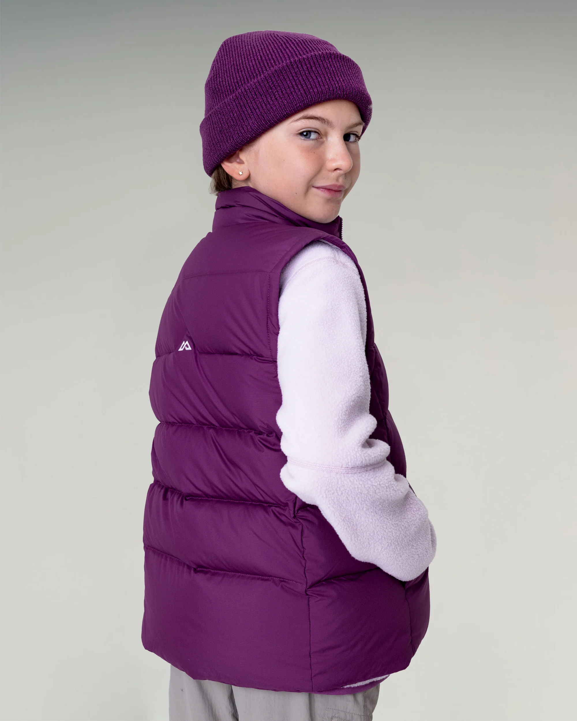Kids' Epiq Down Vest - Berry - Image 5
