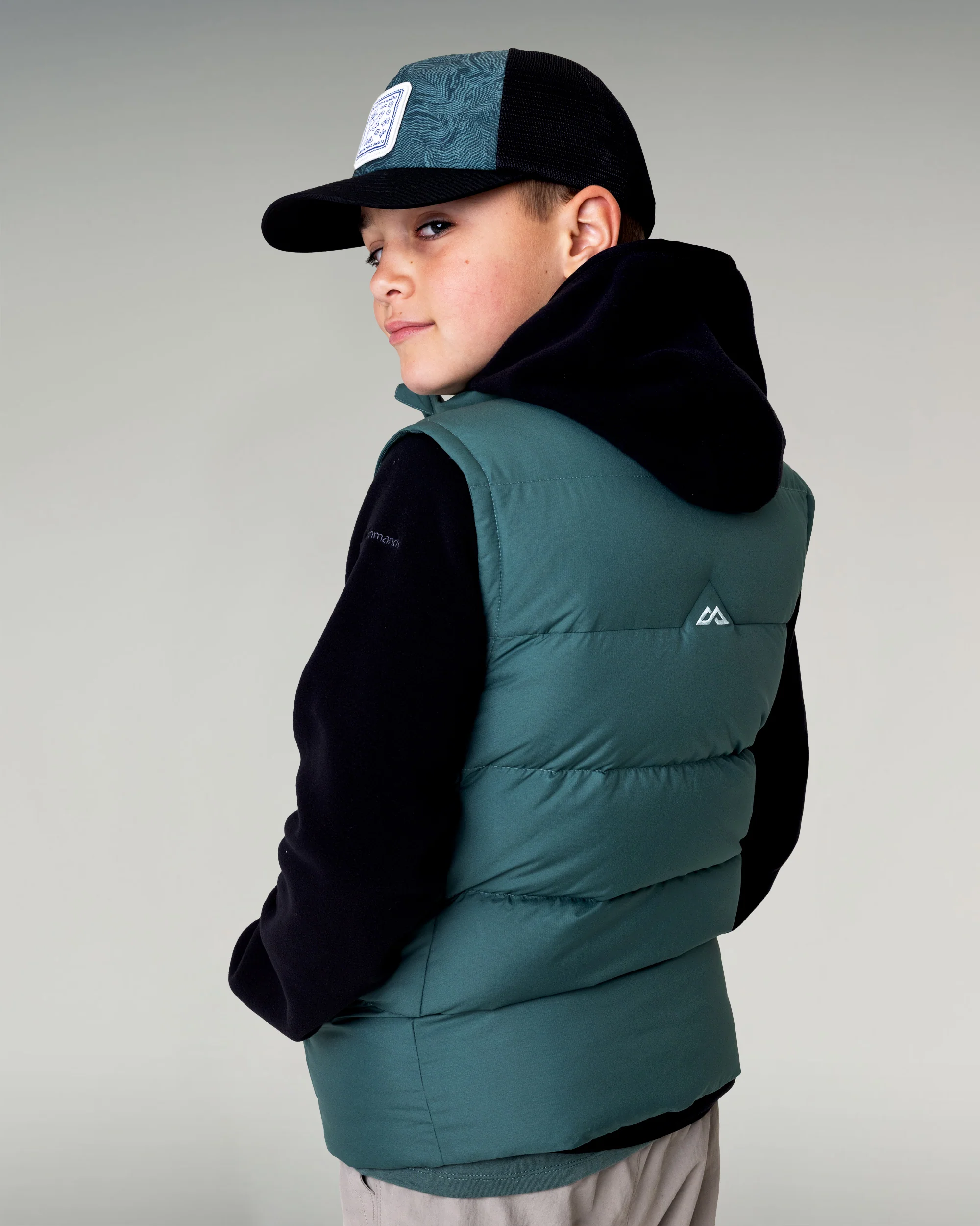 Kids' Epiq Down Vest - Light Forest - Image 3