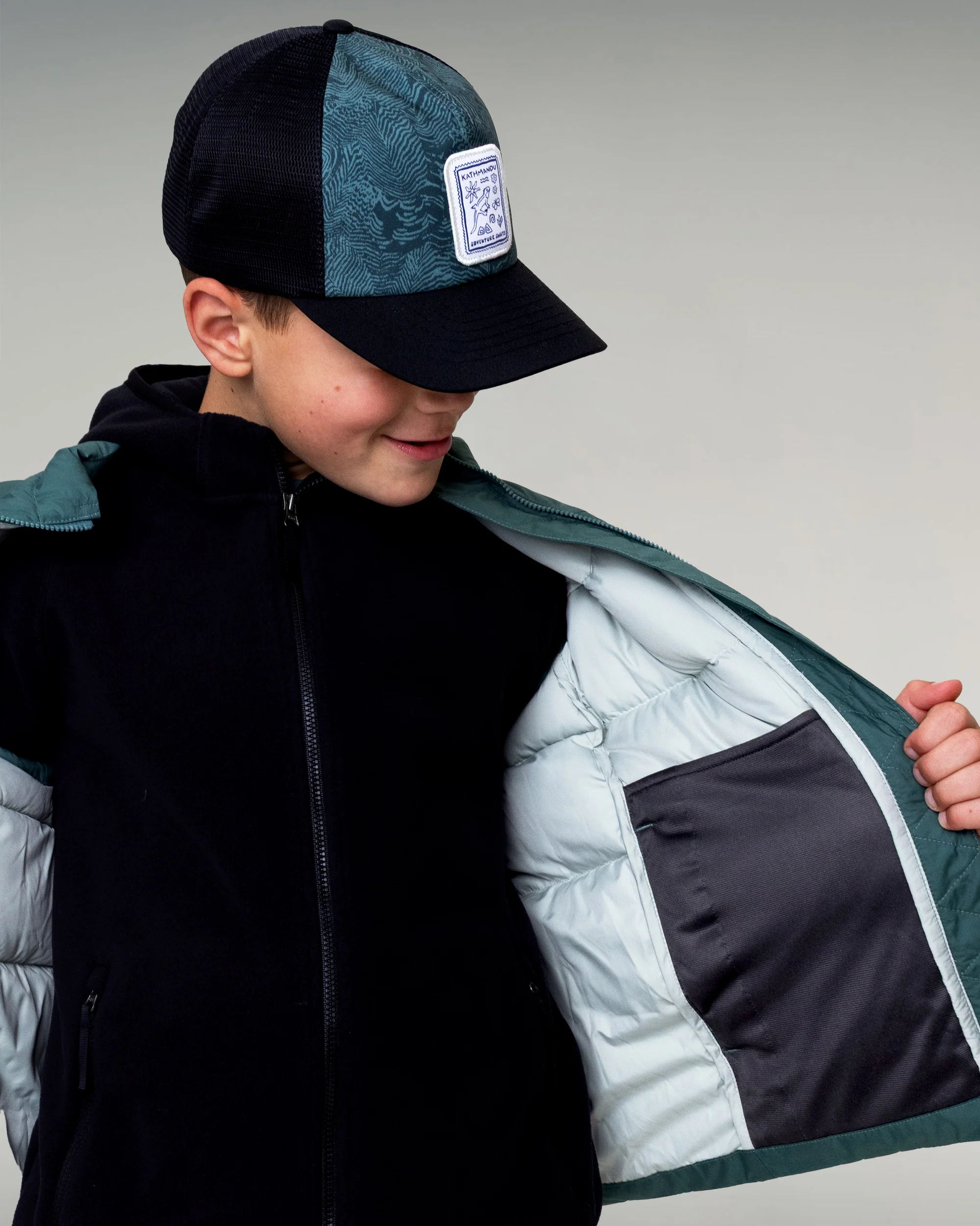 Kids' Epiq Down Vest - Light Forest - Image 5