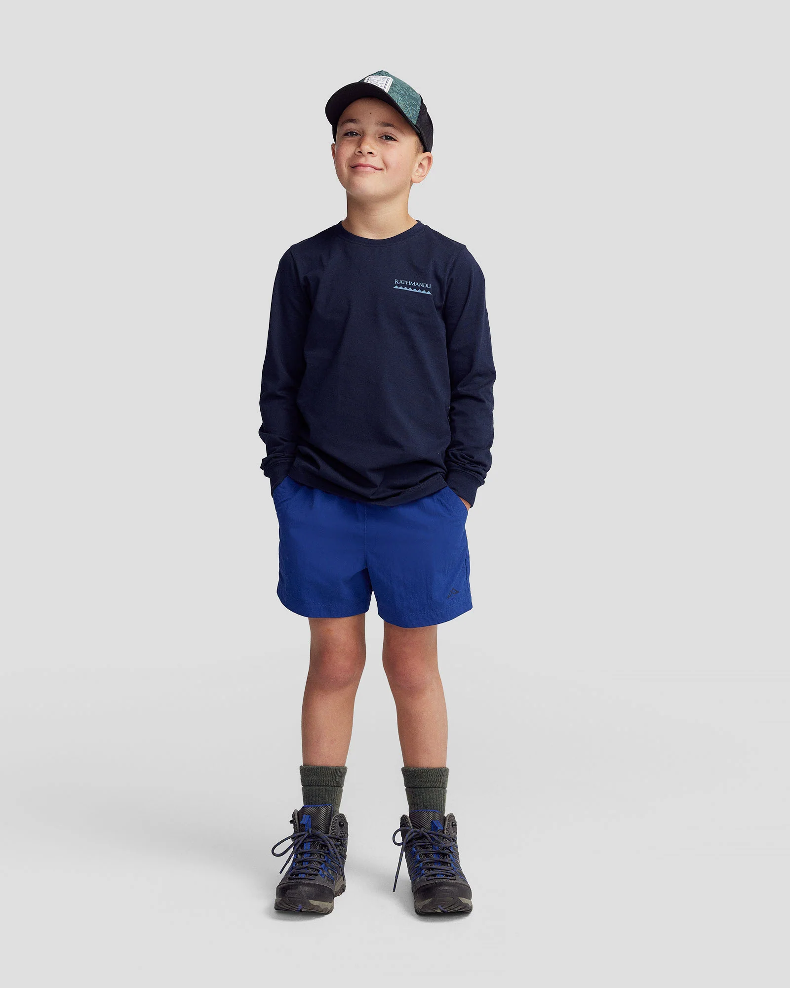 Kids’ EVRY-Day Shorts  -  Bright Navy - Image 2