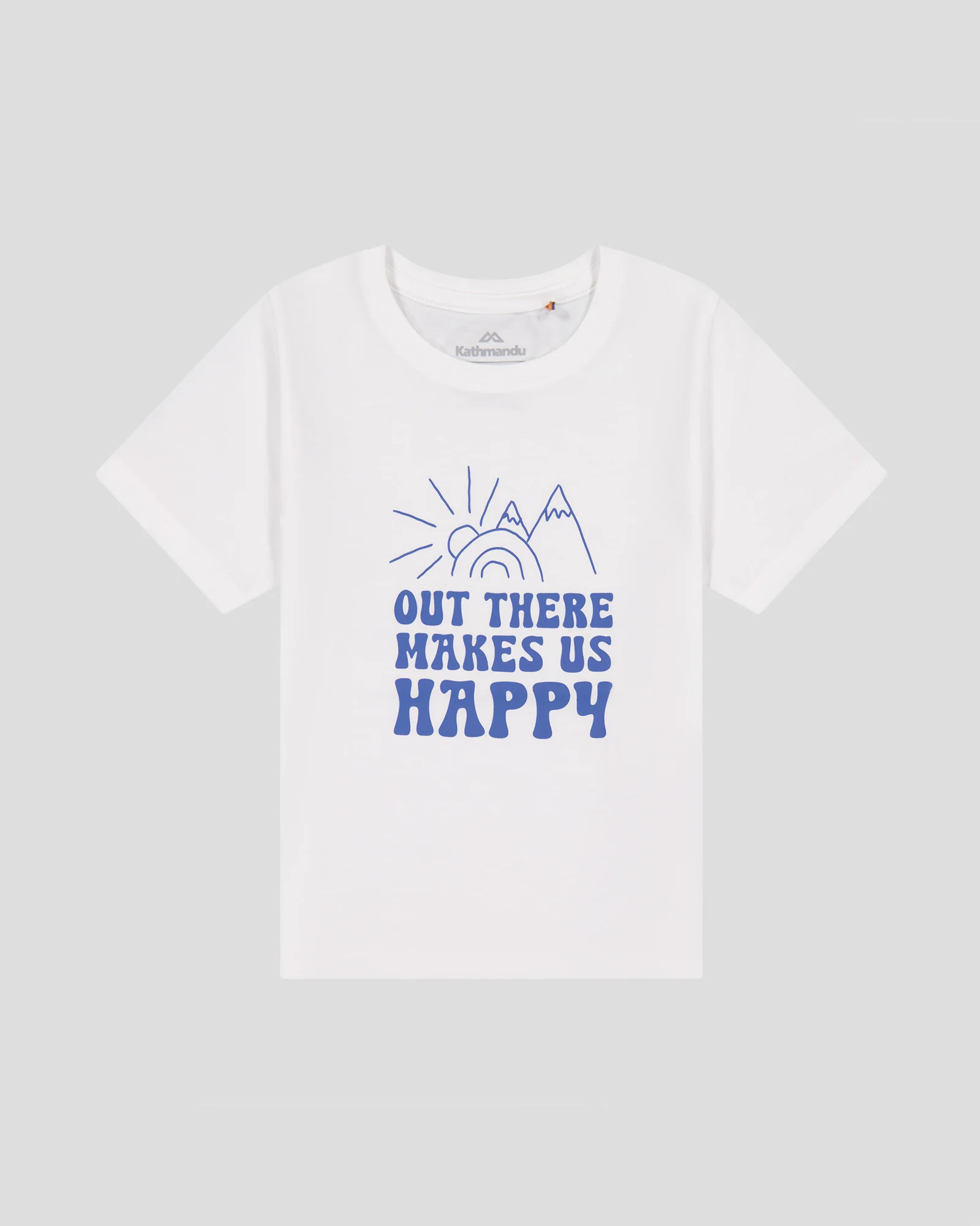Kids' Happy Organic Cotton T-shirt - White - Image 4