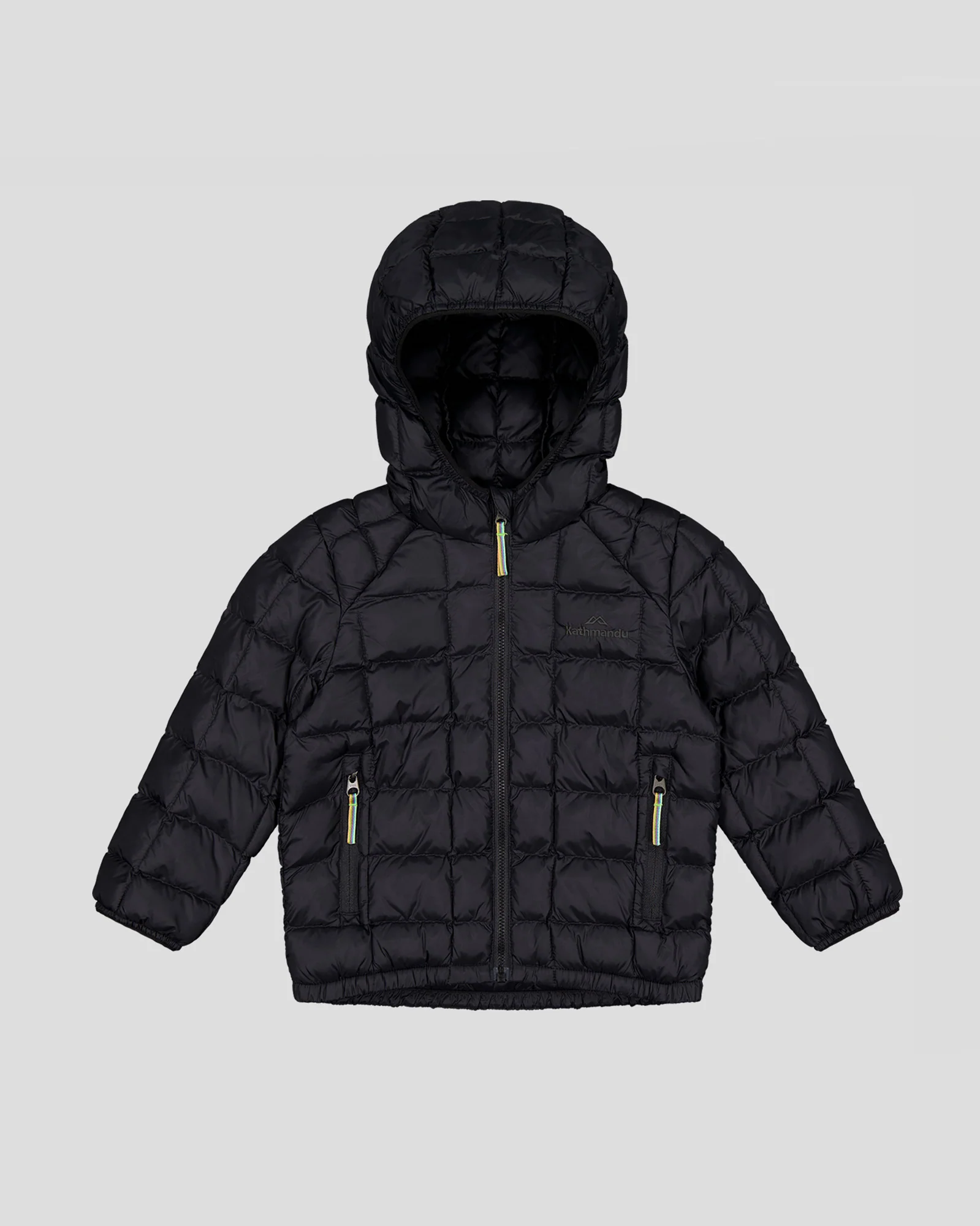 Kids' Heli Insulated Hooded Jacket - Black Stingray - Image 6