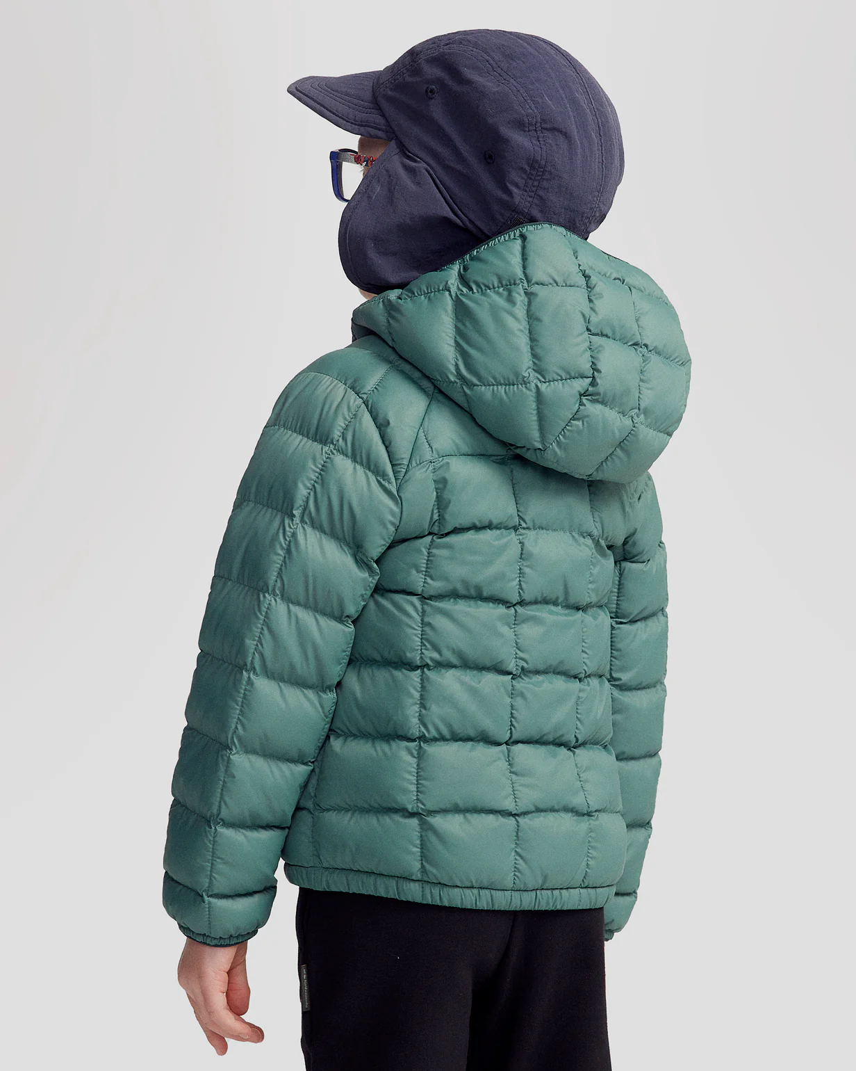 Kids' Heli Insulated Hooded Jacket - Light Forest - Image 4