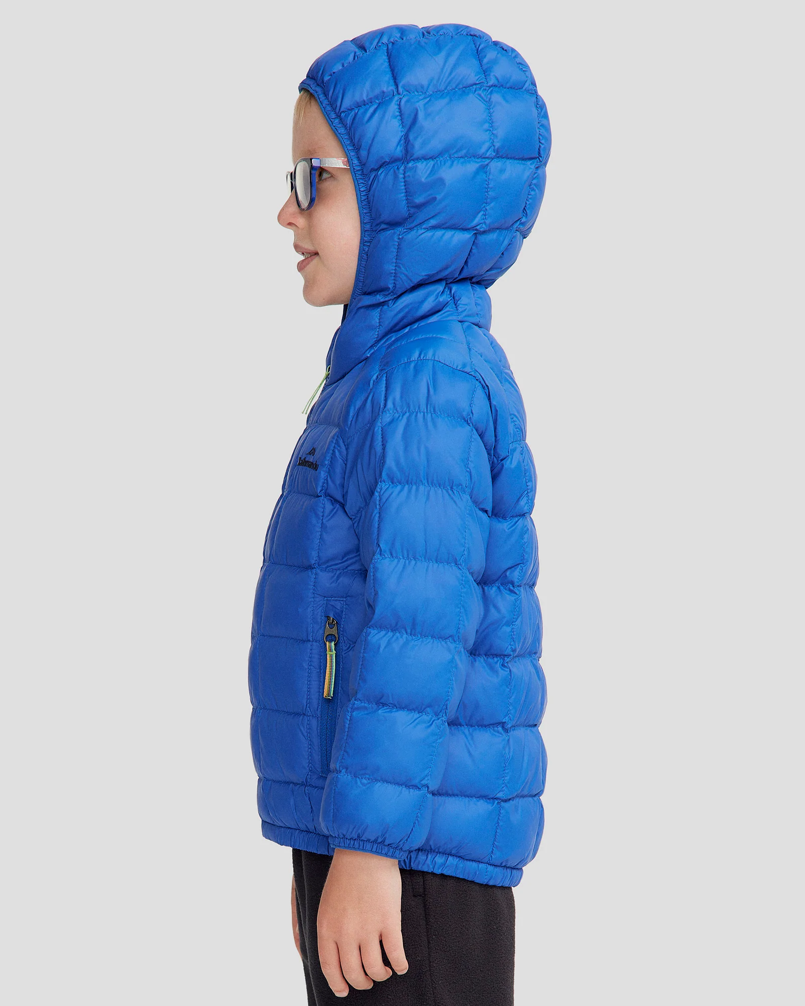 Kids' Heli Insulated Hooded Jacket - Peak Blue - Image 3