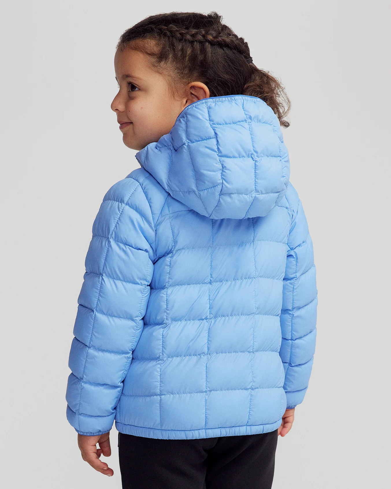 Kids Heli Insulated Hooded Jacket - Peri - Image 4