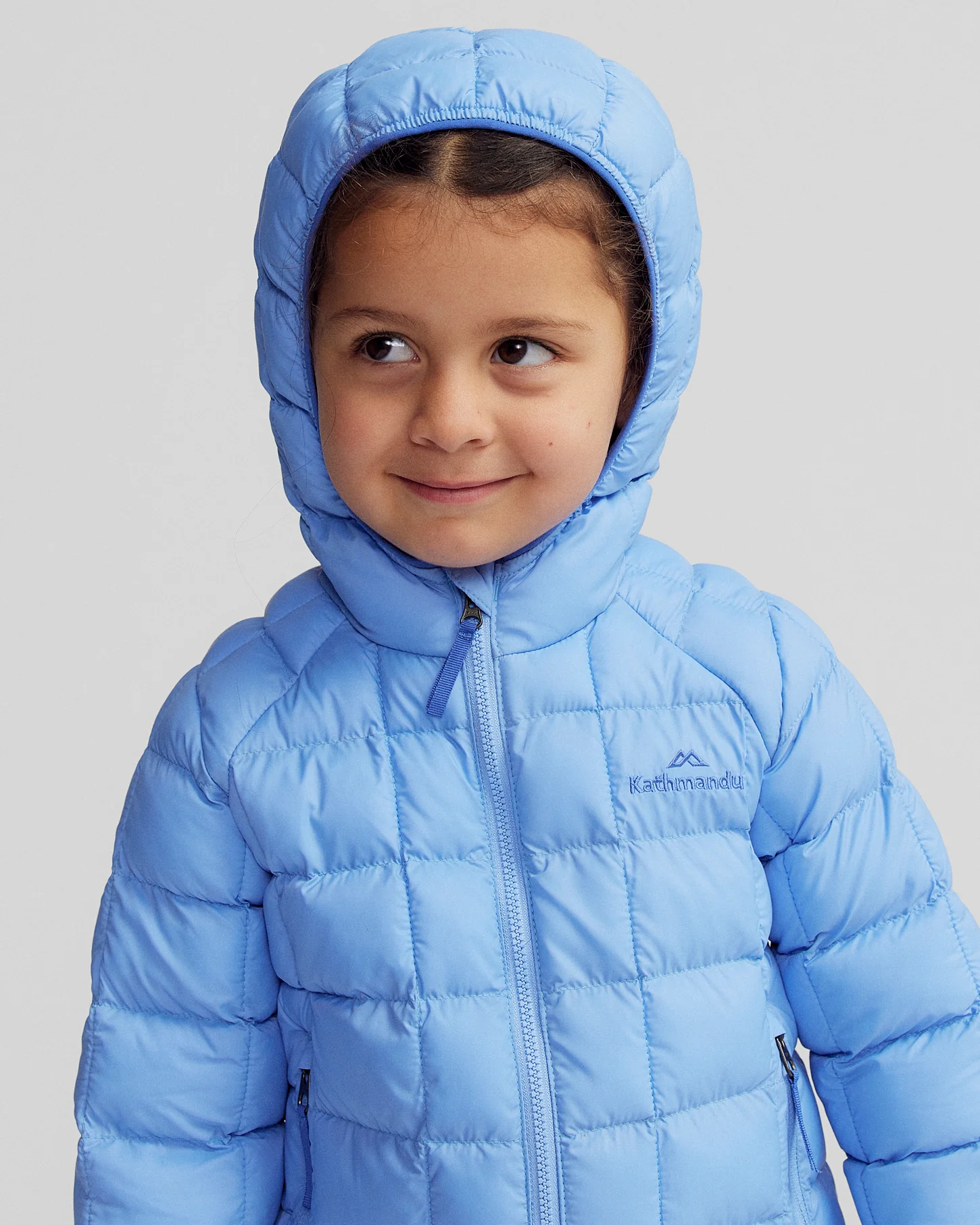 Kids Heli Insulated Hooded Jacket - Peri - Image 5