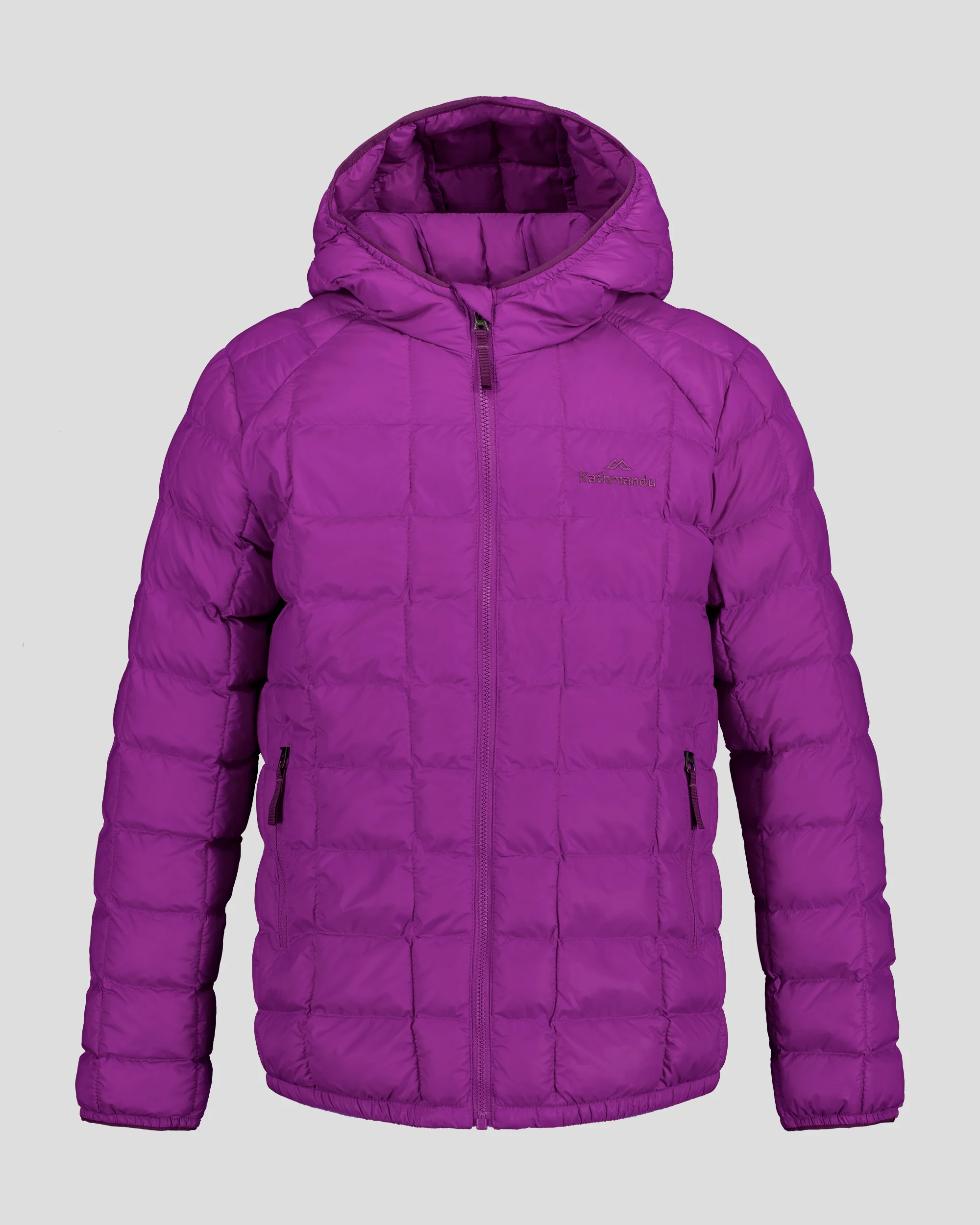 Kids' Heli Insulated Hooded Jacket - Vivid Purple - Image 3