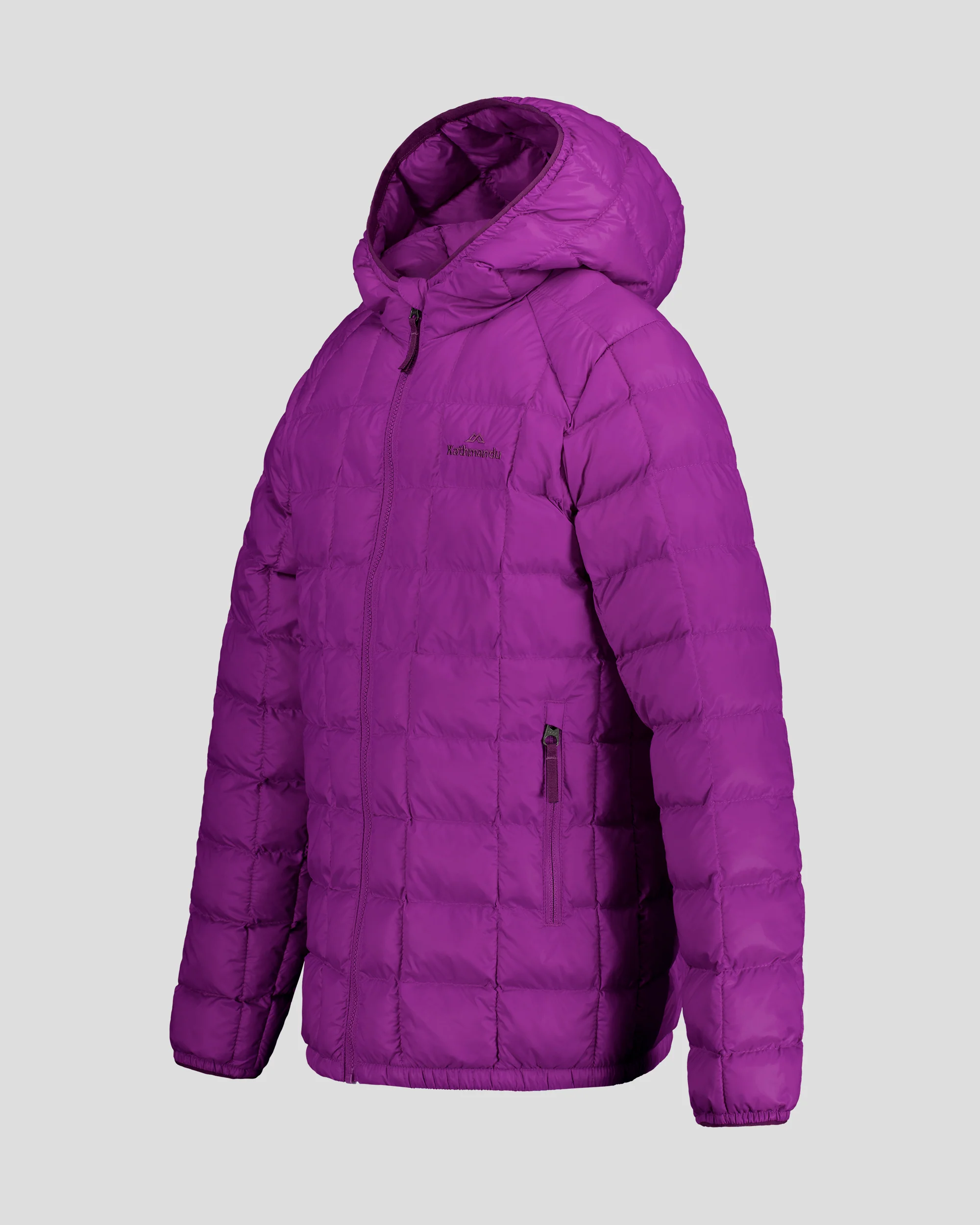 Kids' Heli Insulated Hooded Jacket - Vivid Purple - Image 4
