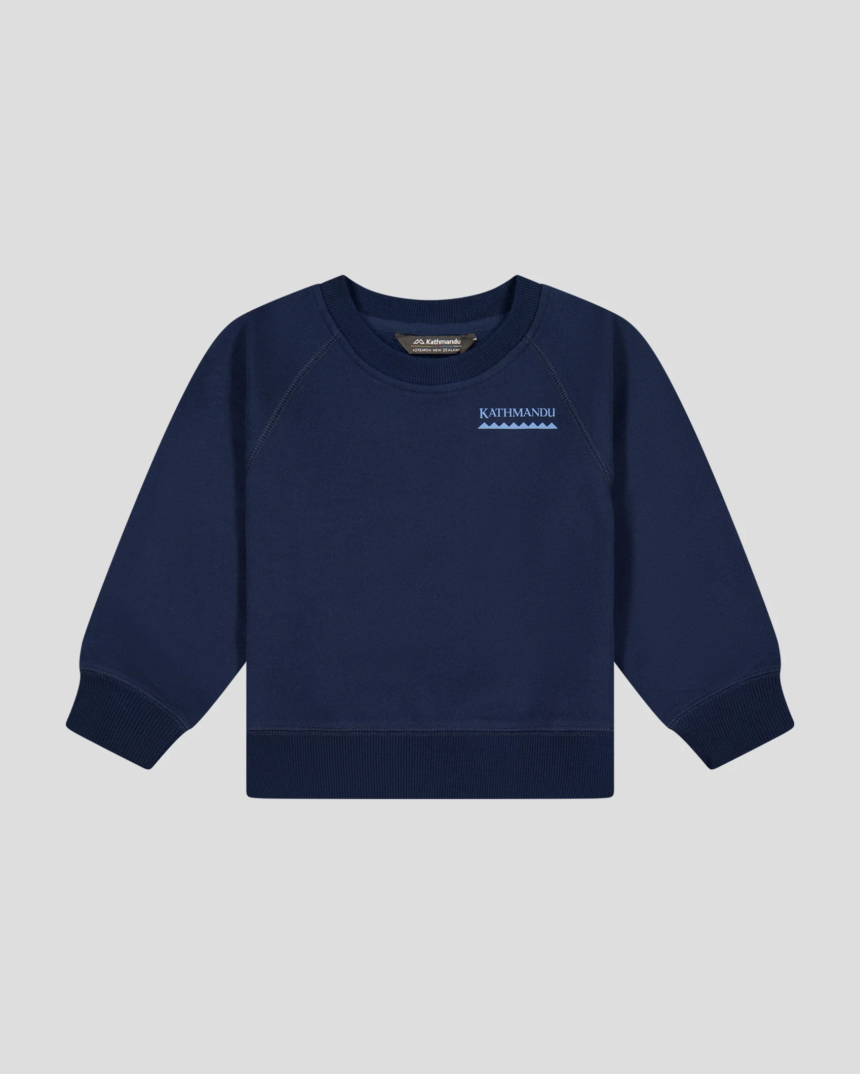 Kids' Heritage Logo Brushed Crew - Pure Navy - Image 6