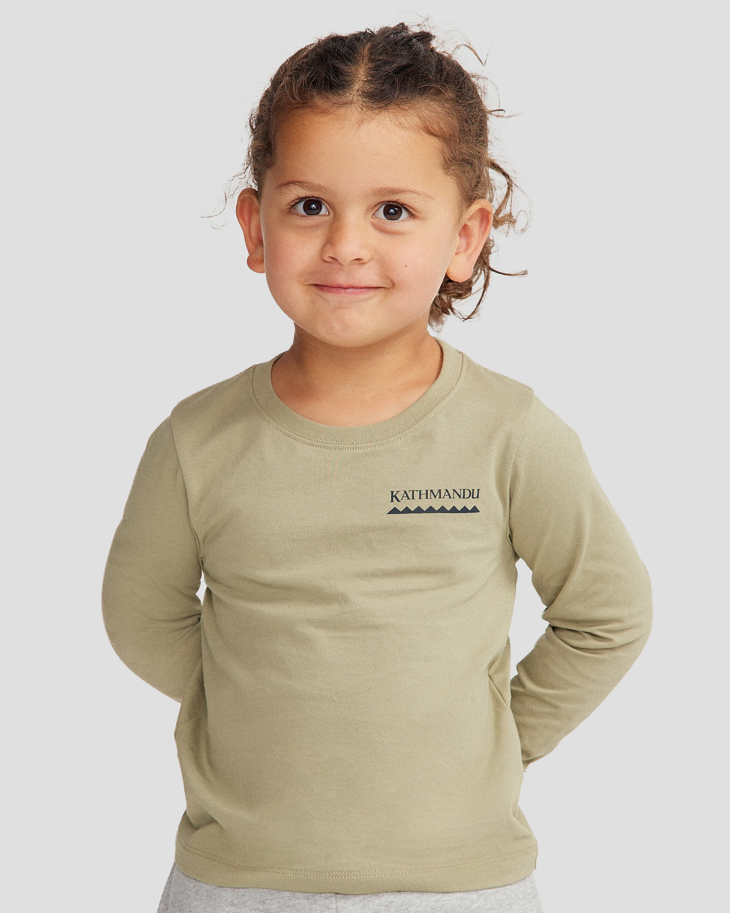 Kids' Heritage Organic Cotton Long Sleeve T-shirt - Light Beech - Image 6