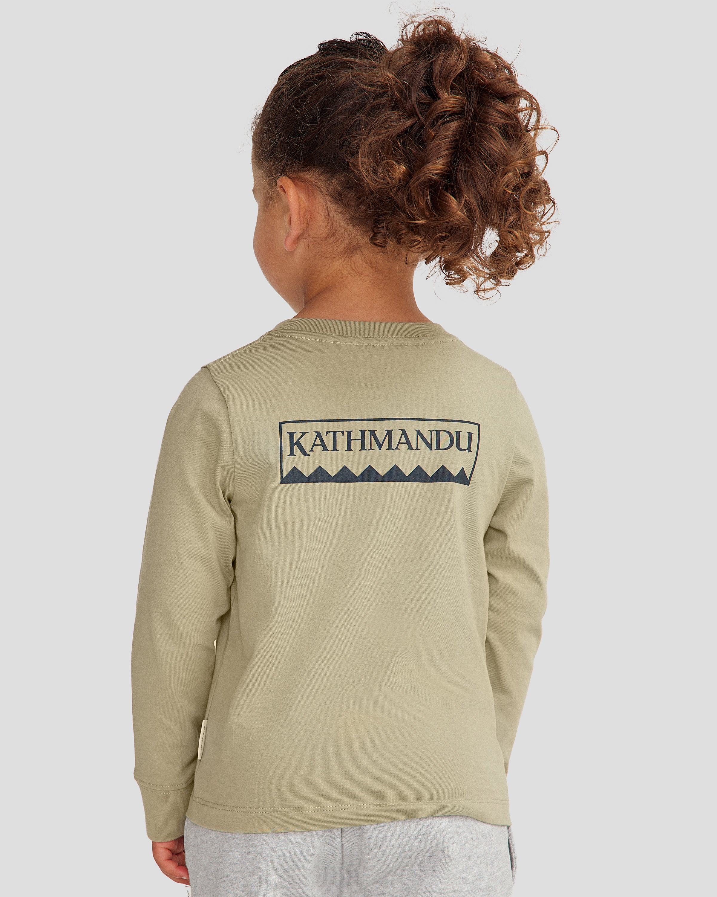 Kids' Heritage Organic Cotton Long Sleeve T-shirt - Light Beech - Image 8