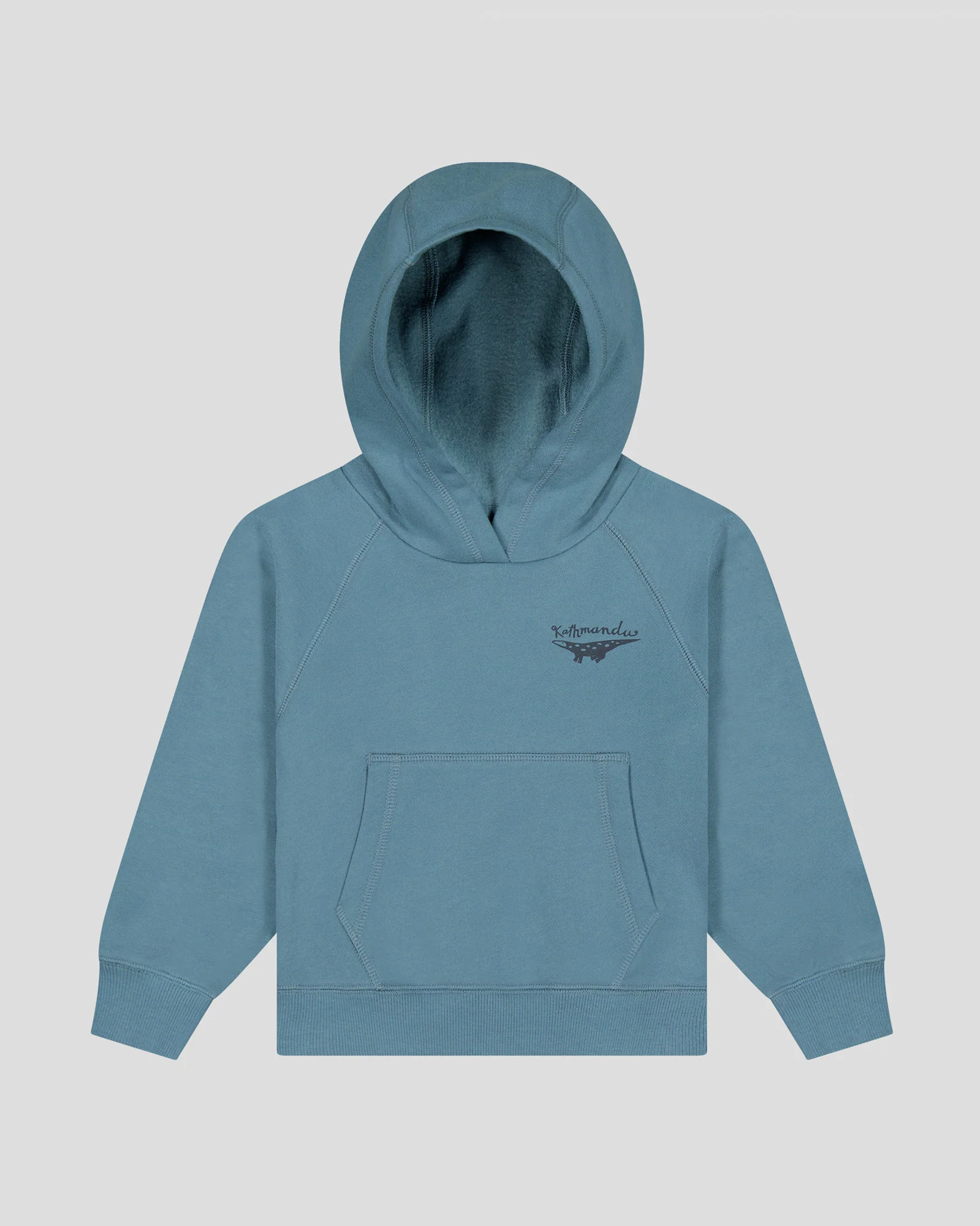 Kids' Lizard Hoodie - Washed Blue - Image 5