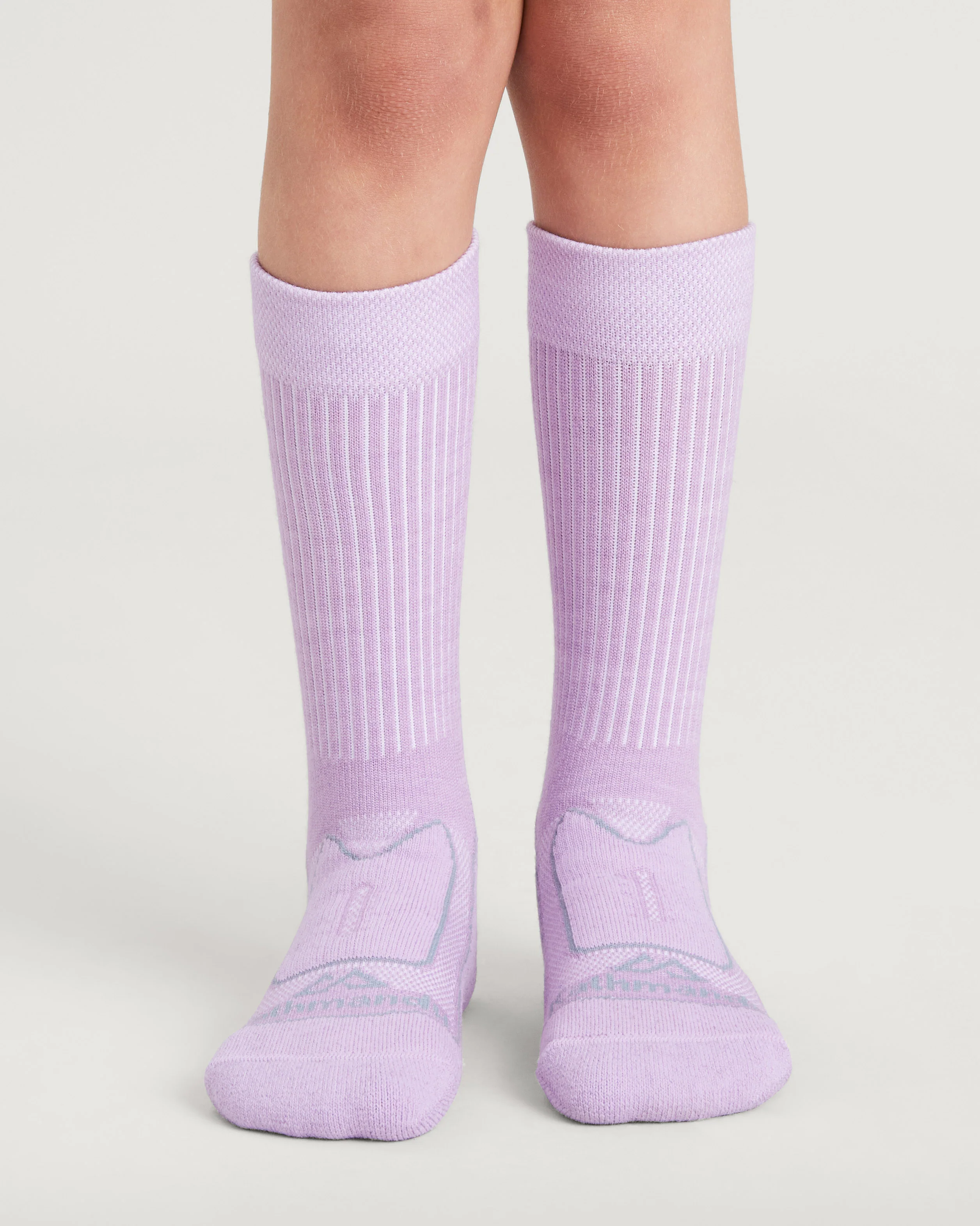 Kids' NuYarn Ergonomic Hiking Socks - Lupin Field - Image 3