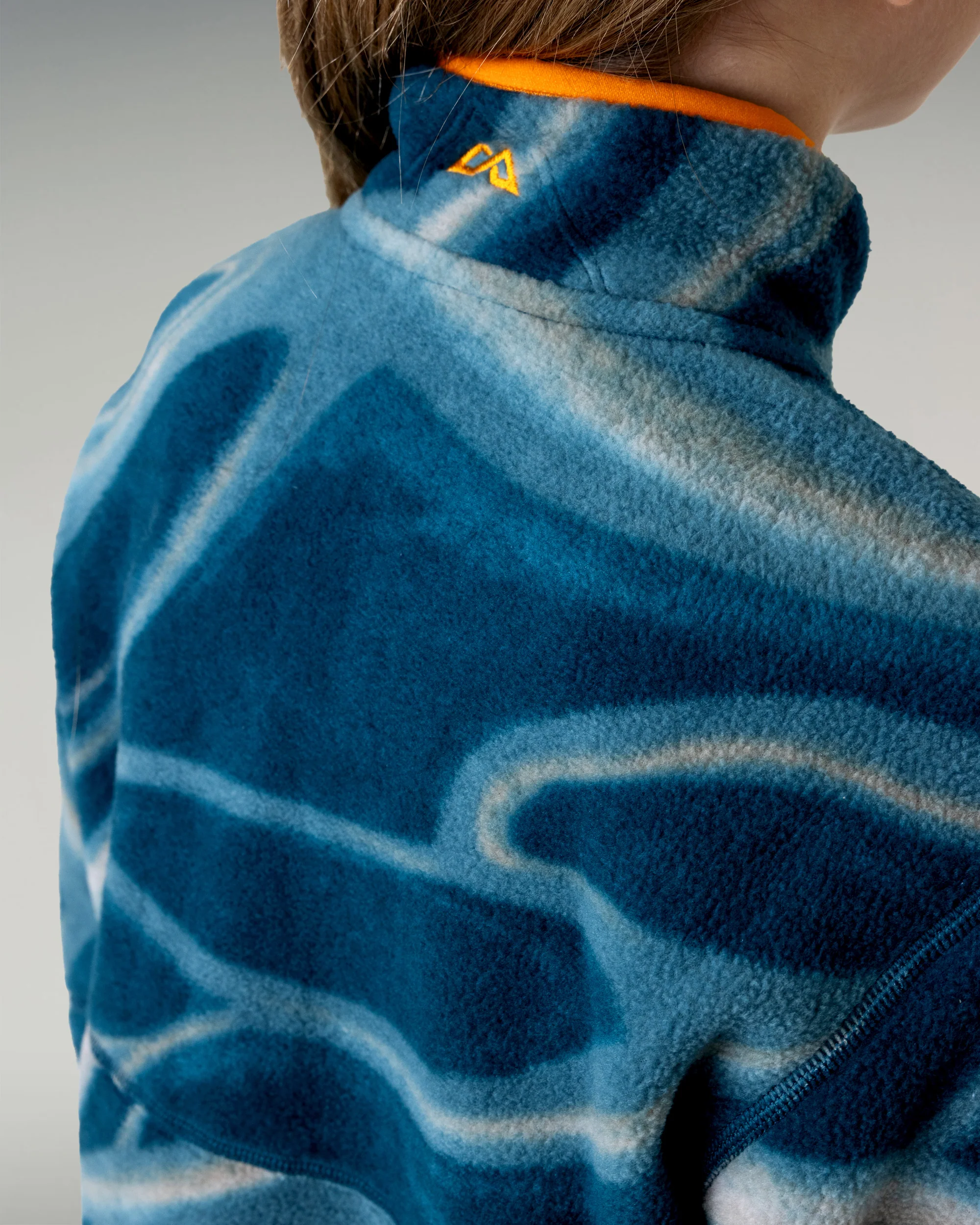 Kids Trailhead Fleece 1/4 Zip Pullover - Lagoon/Braided River - Image 3