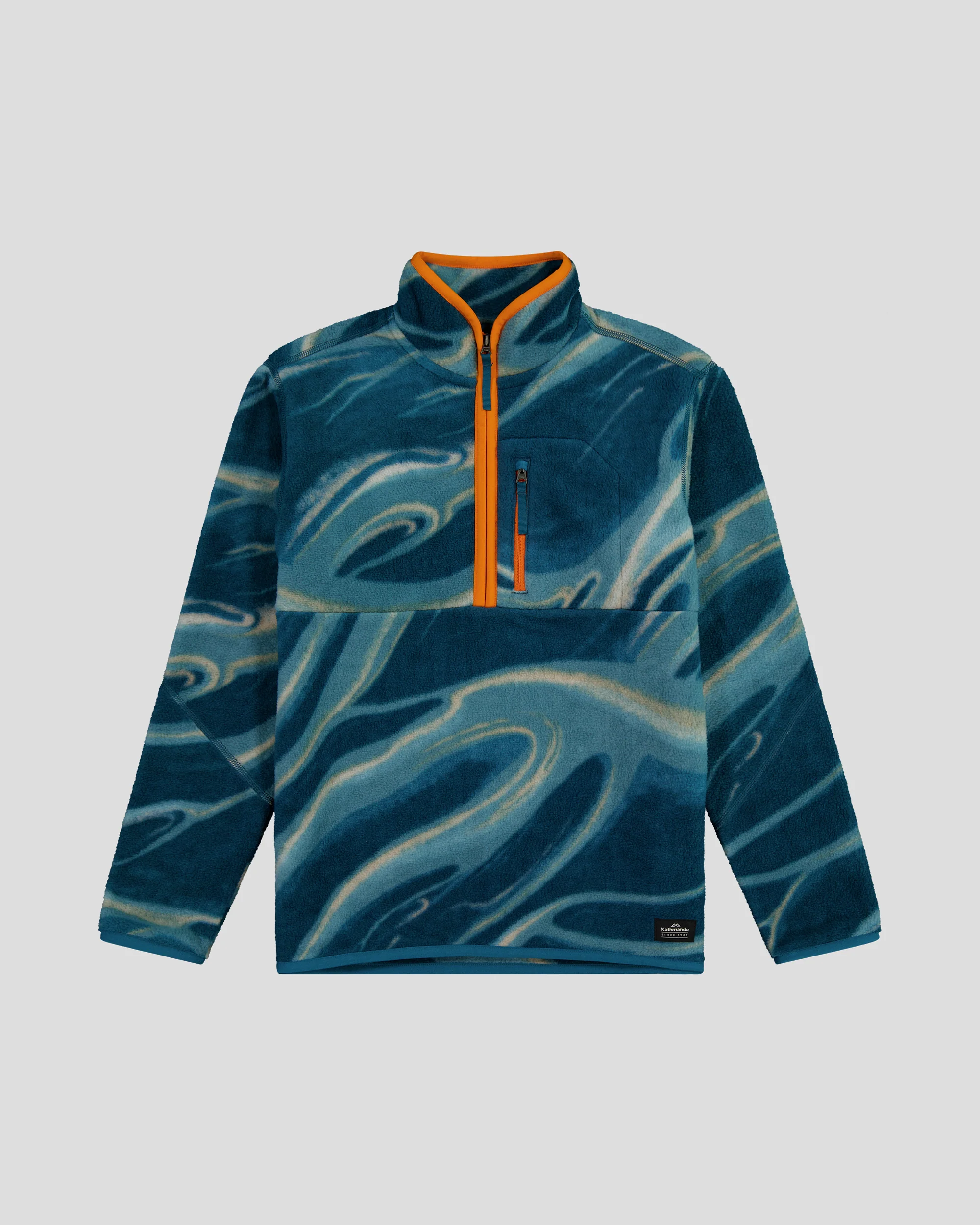 Kids Trailhead Fleece 1/4 Zip Pullover - Lagoon/Braided River - Image 6