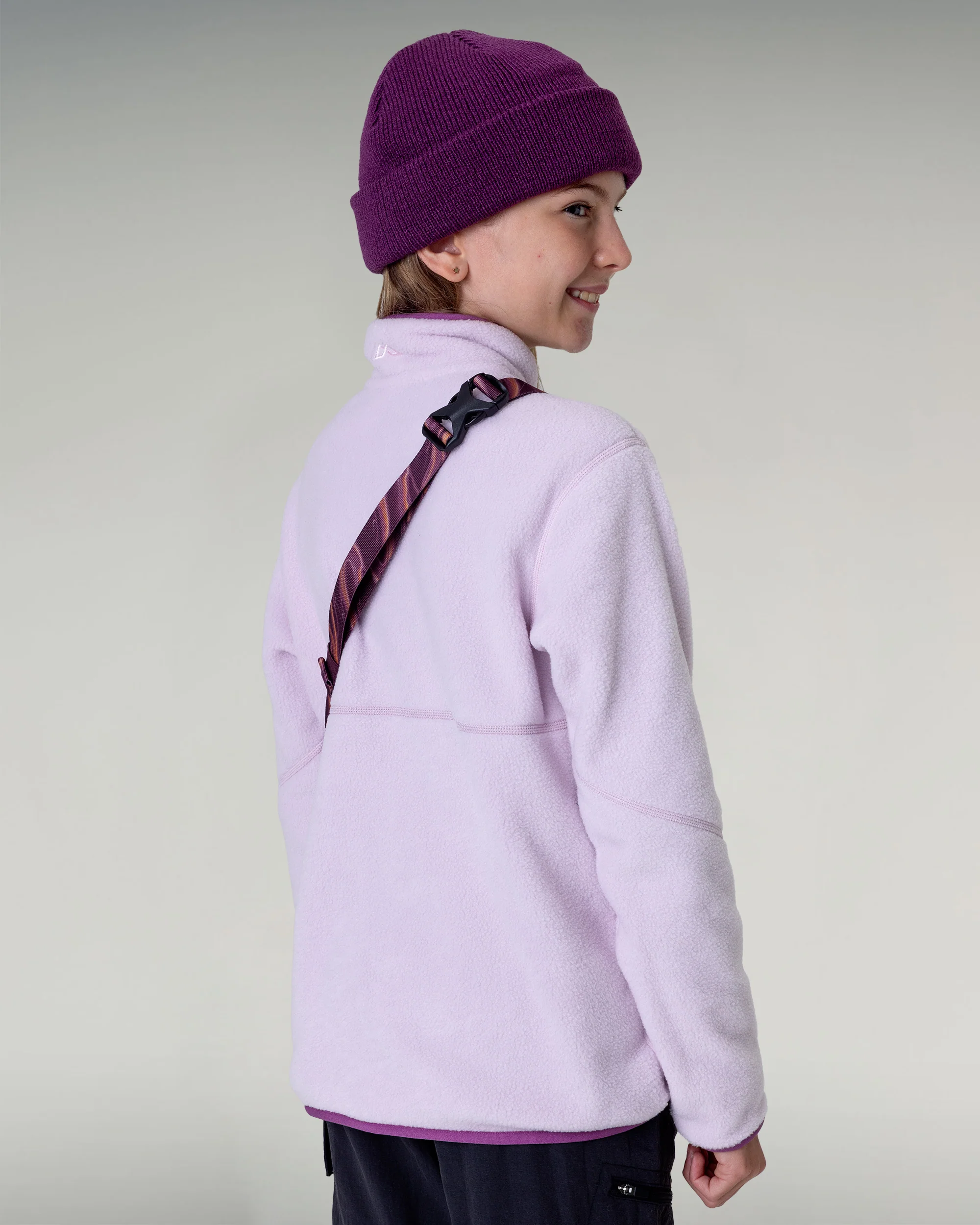 Kids Trailhead Fleece 1/4 Zip Pullover - Stardust - Image 4