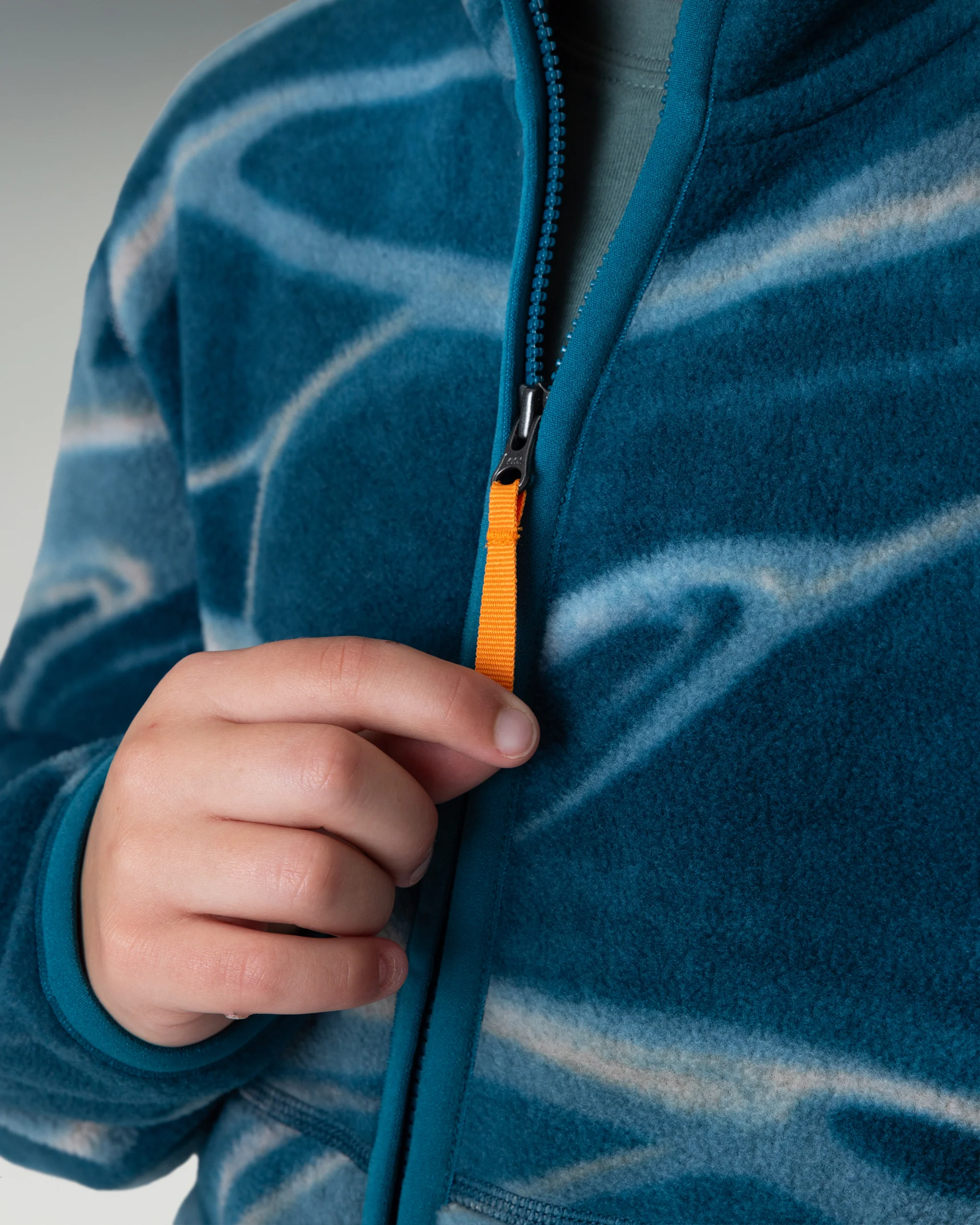 Kids' Trailhead Fleece Jacket - Lagoon Braided River - Image 2