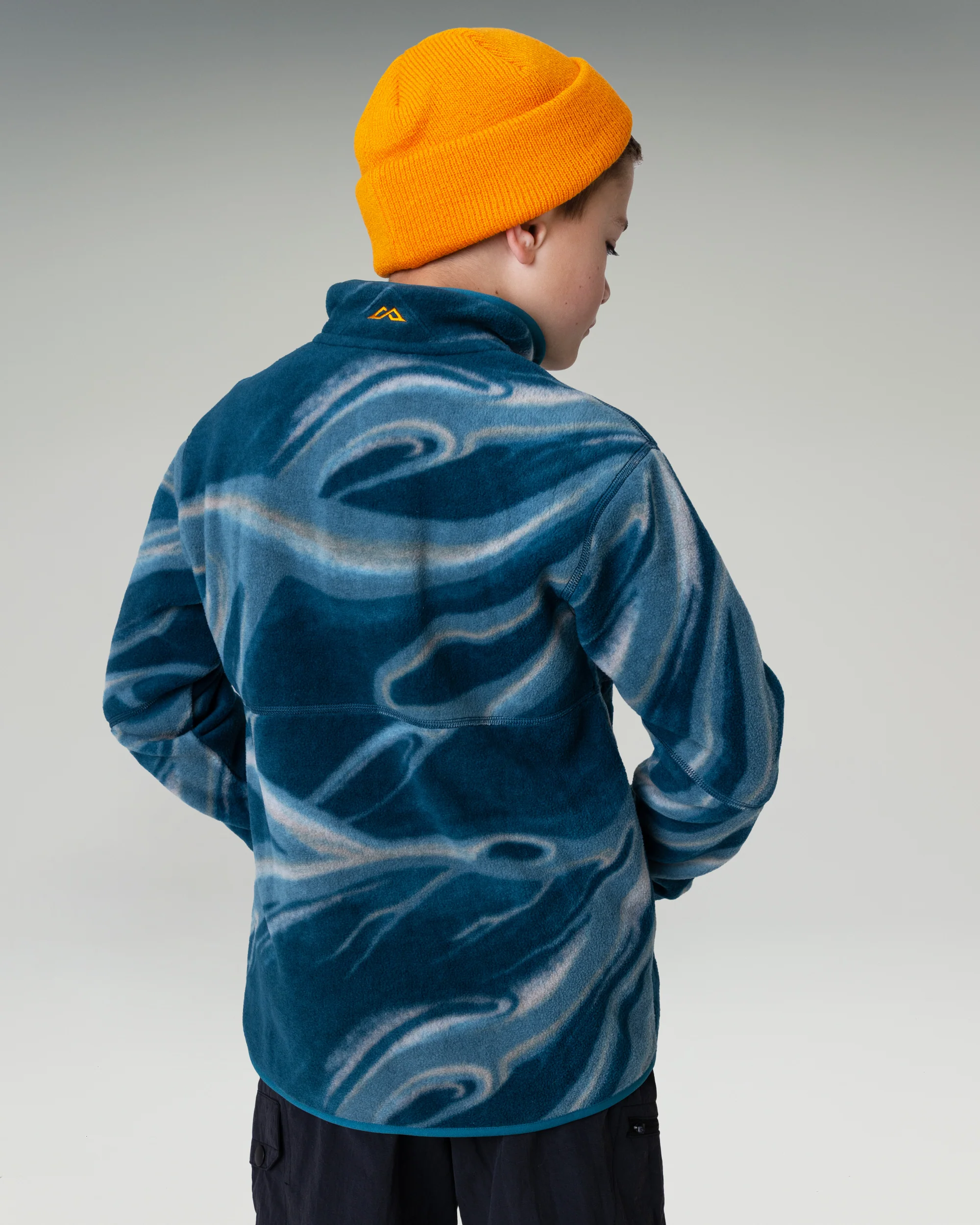 Kids' Trailhead Fleece Jacket - Lagoon Braided River - Image 4