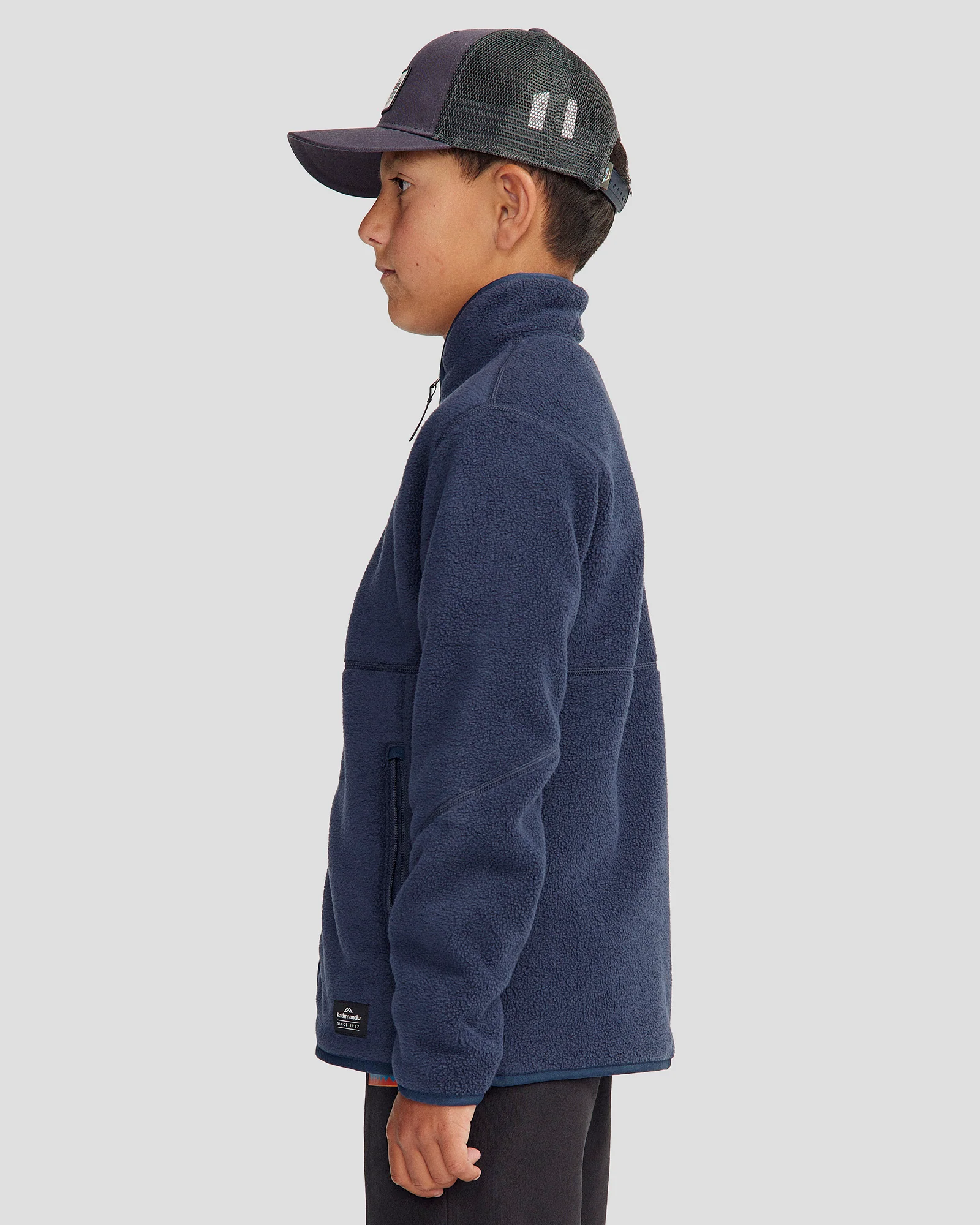 Kids Trailhead Fleece Jacket - Pure Navy - Image 4