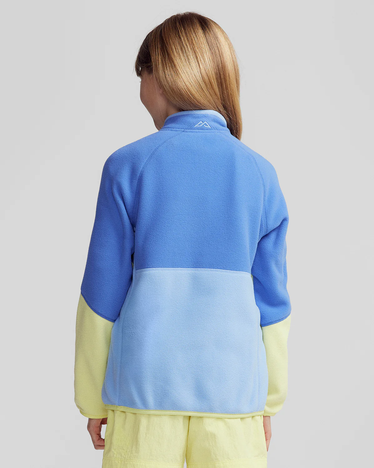 Kids’ Trailhead Fleece Lightweight Pullover - Peri/Zing - Image 4