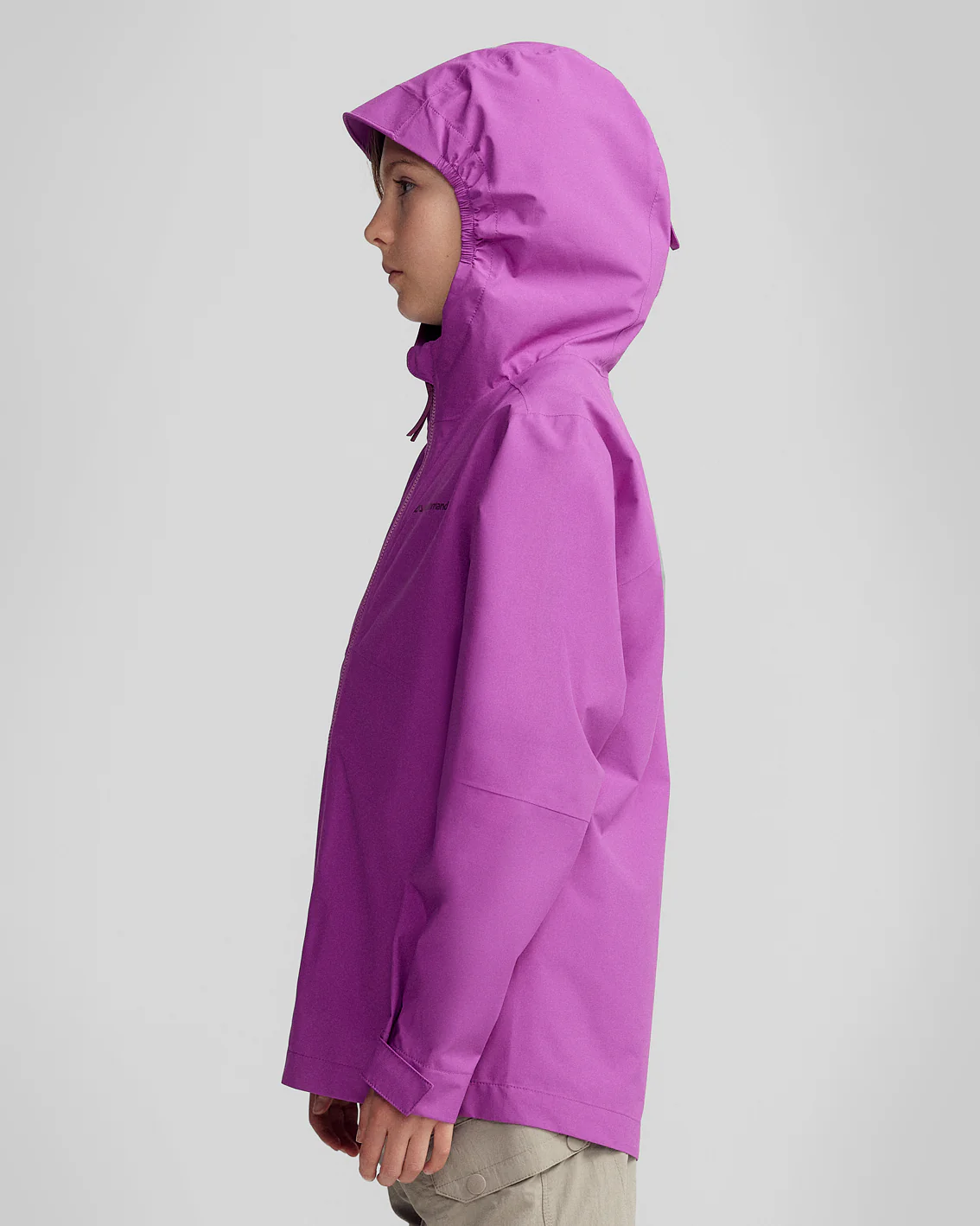 Kids’ Trailhead Stretch 2.5L Rain Jacket - Vivid Purple - Image 3