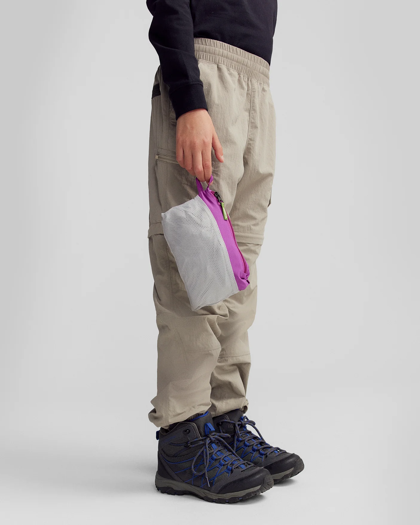 Kids’ Trailhead Stretch 2.5L Rain Jacket - Vivid Purple - Image 6