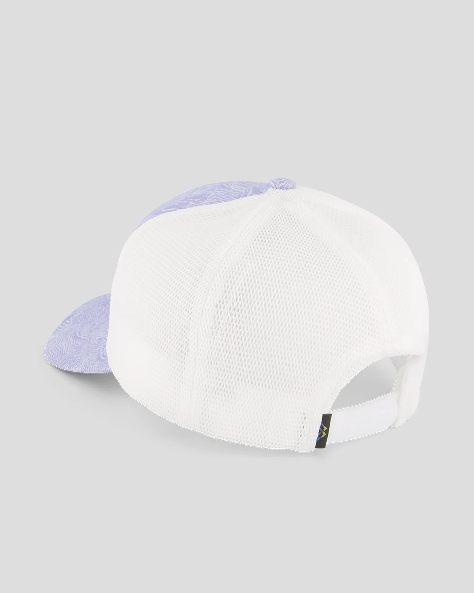 Kids’ Trucker Cap - Lilac Nature Lines Print - Image 3