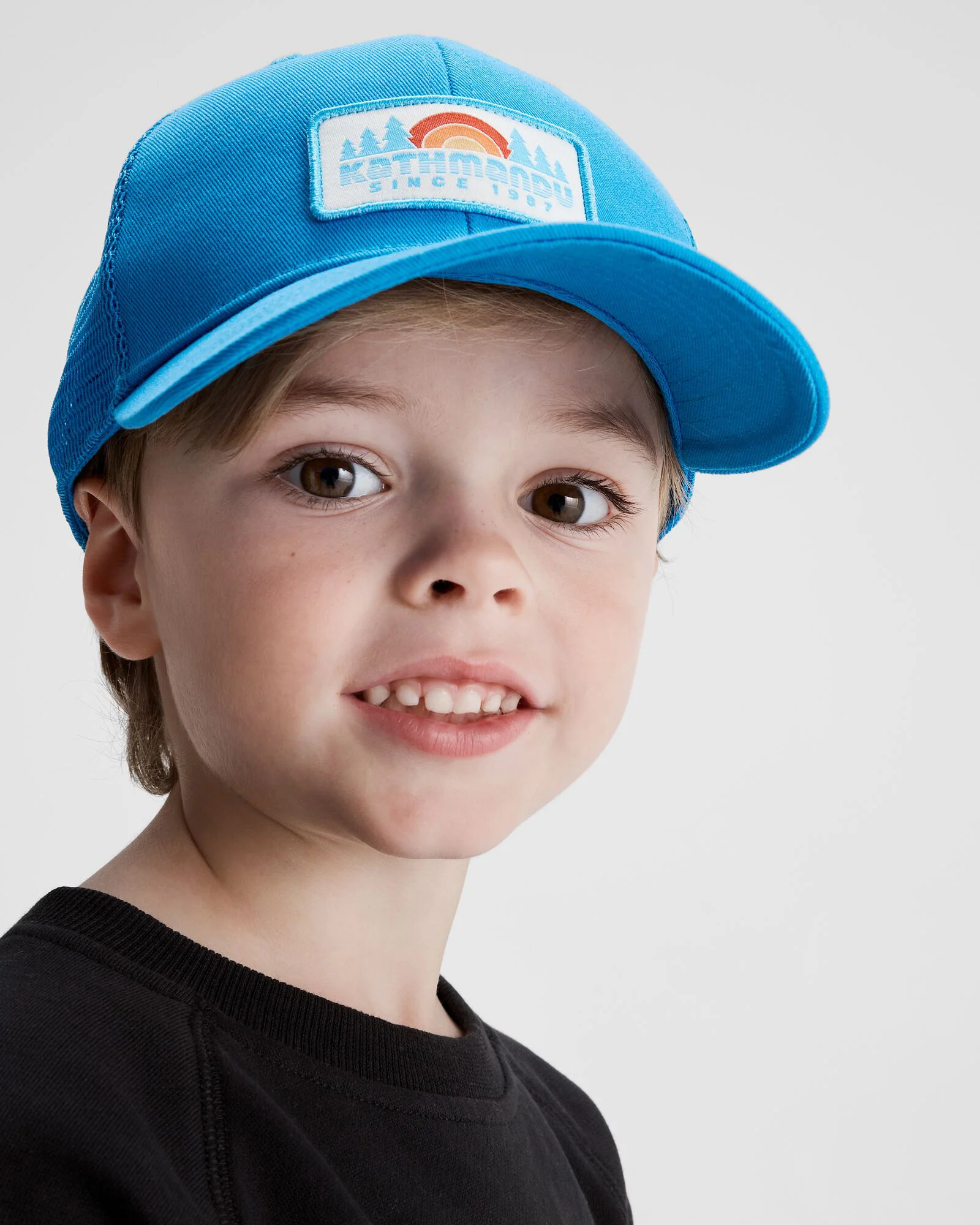 Kids' Trucker Unisex Low Cap - Sea Blue - Image 3