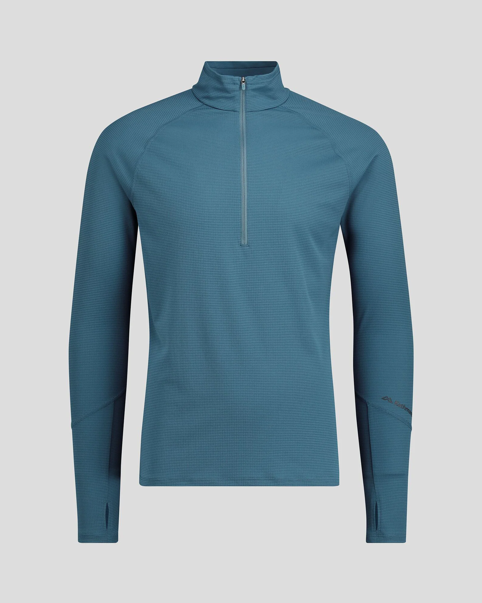Men's KMDAction Quarter Zip Baselayer Top - Steel Blue - Image 4