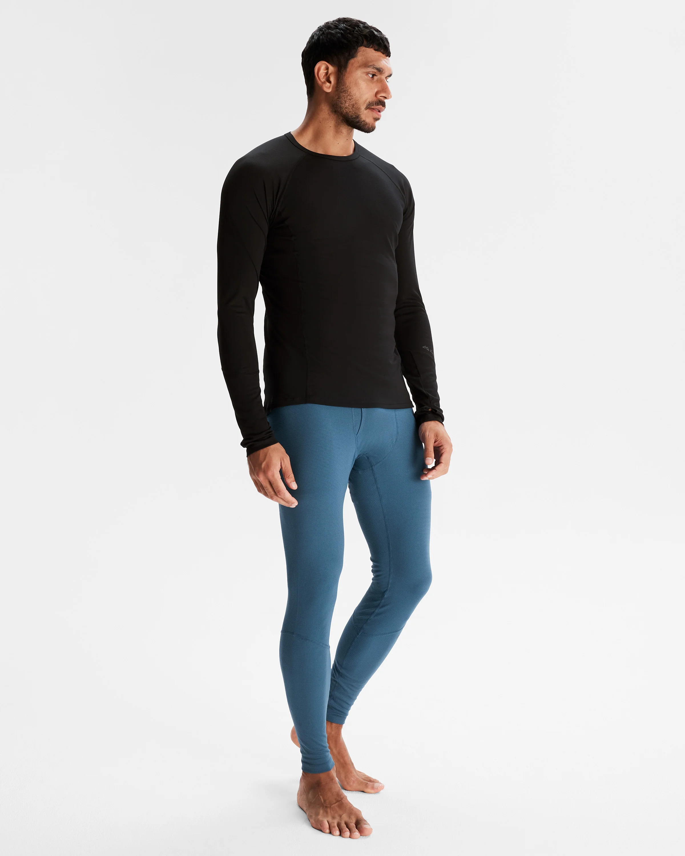 Men's KMDAction Baselayer Long Johns - Steel Blue - Image 3