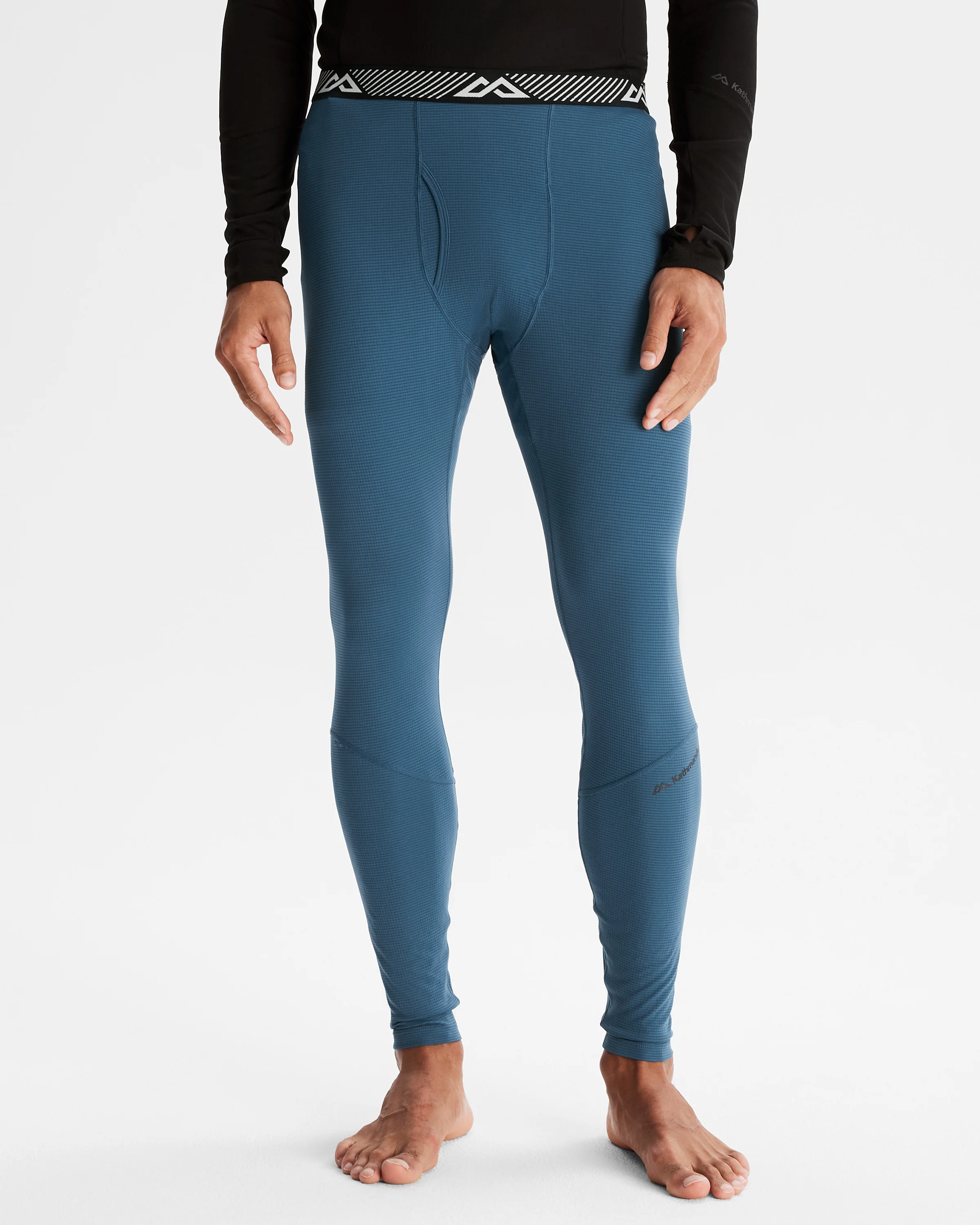 Men's KMDAction Baselayer Long Johns - Steel Blue - Image 4
