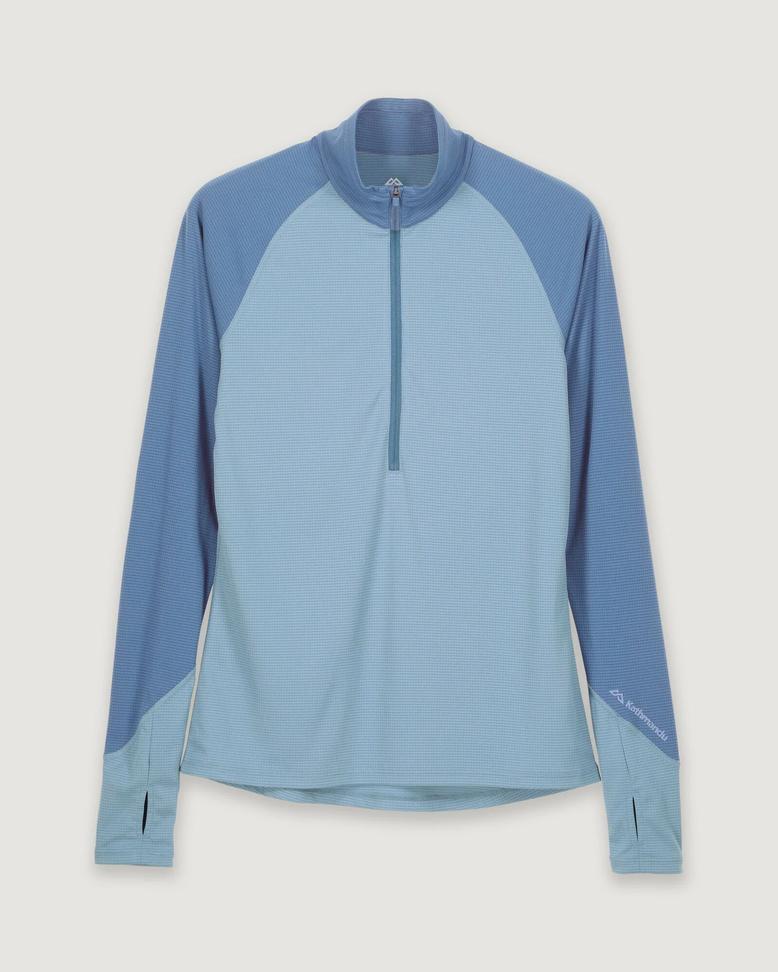 KMDAction Women's Long Sleeve Quarter Zip Top - Moonlight/Bluehaze - Image 6