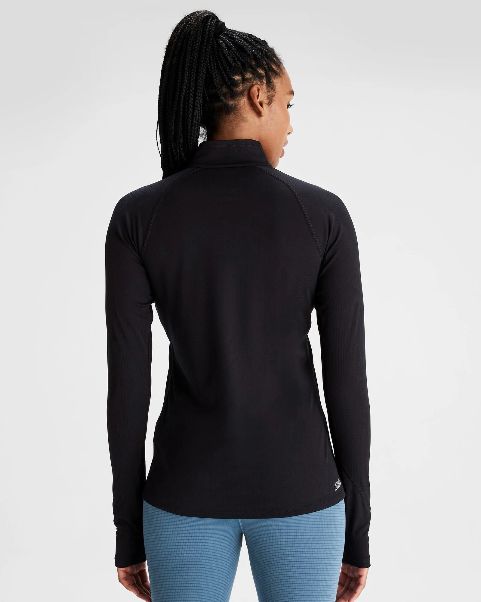 Women's KMDAction Quarter Zip Baselayer Top  - Black - Image 3
