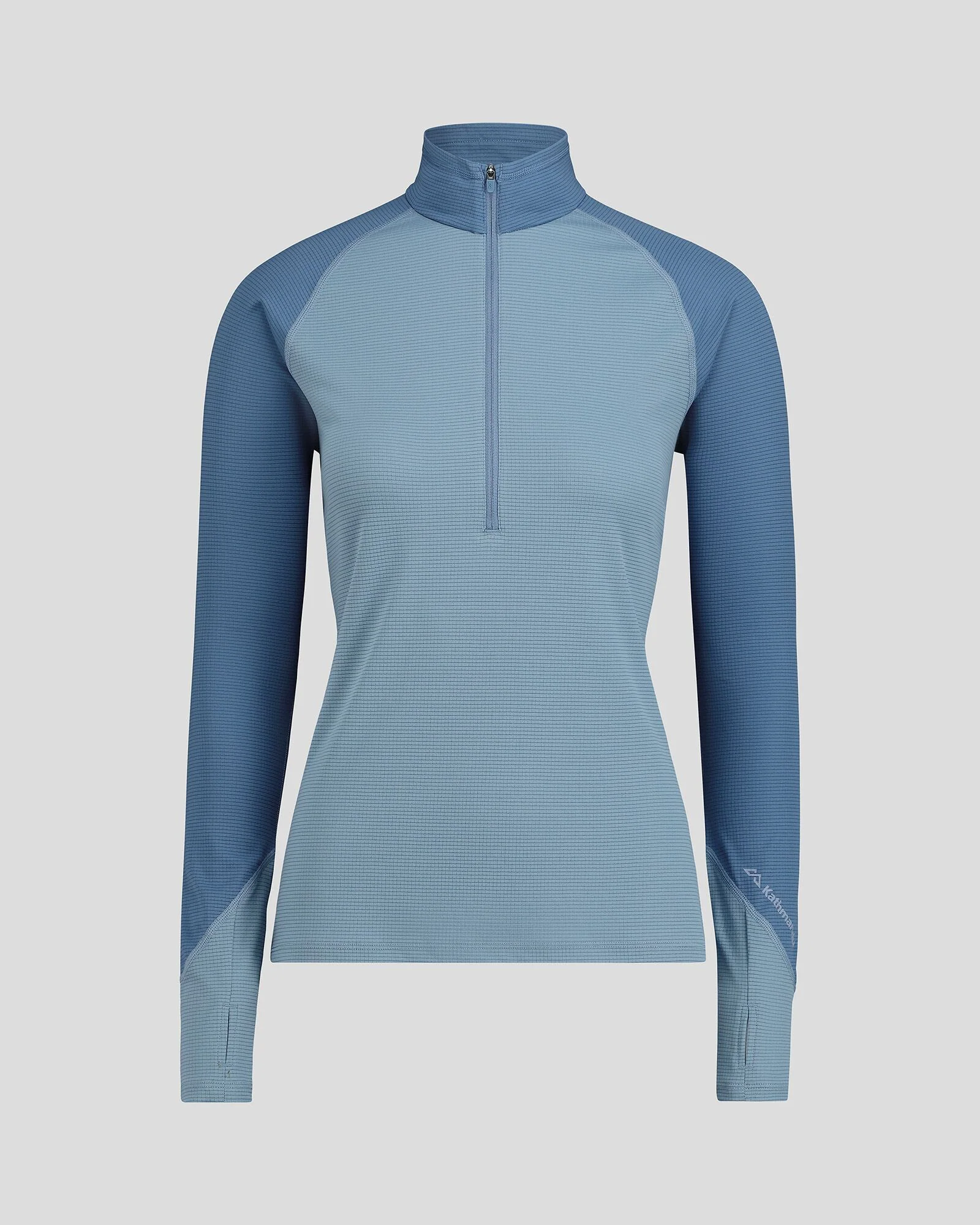 Women's KMDAction Quarter Zip Baselayer Top  - Moonlight/Bluehaze - Image 7