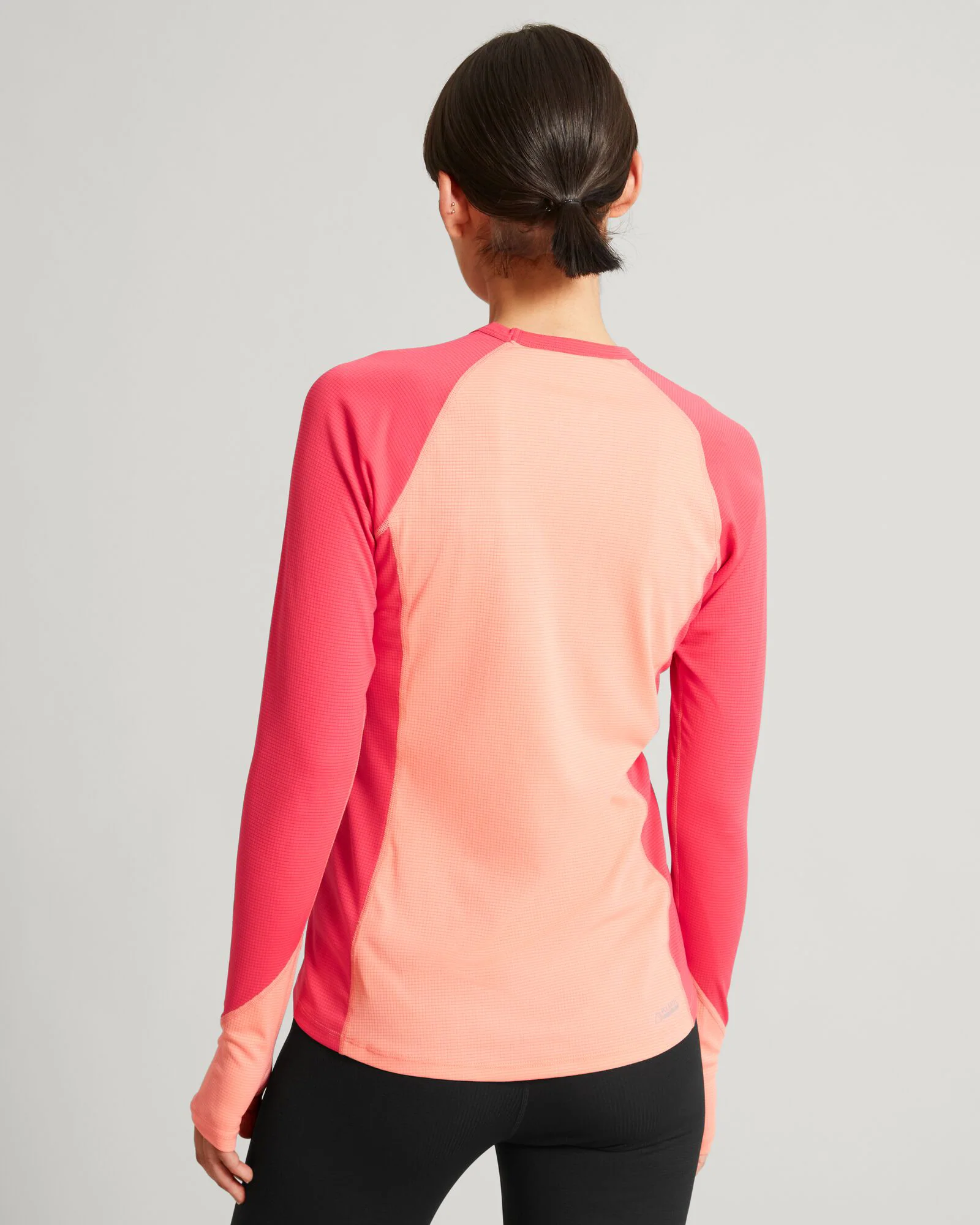 KMDAction Women's Long Sleeve Top - Deep Coral/Blush Pink - Image 4