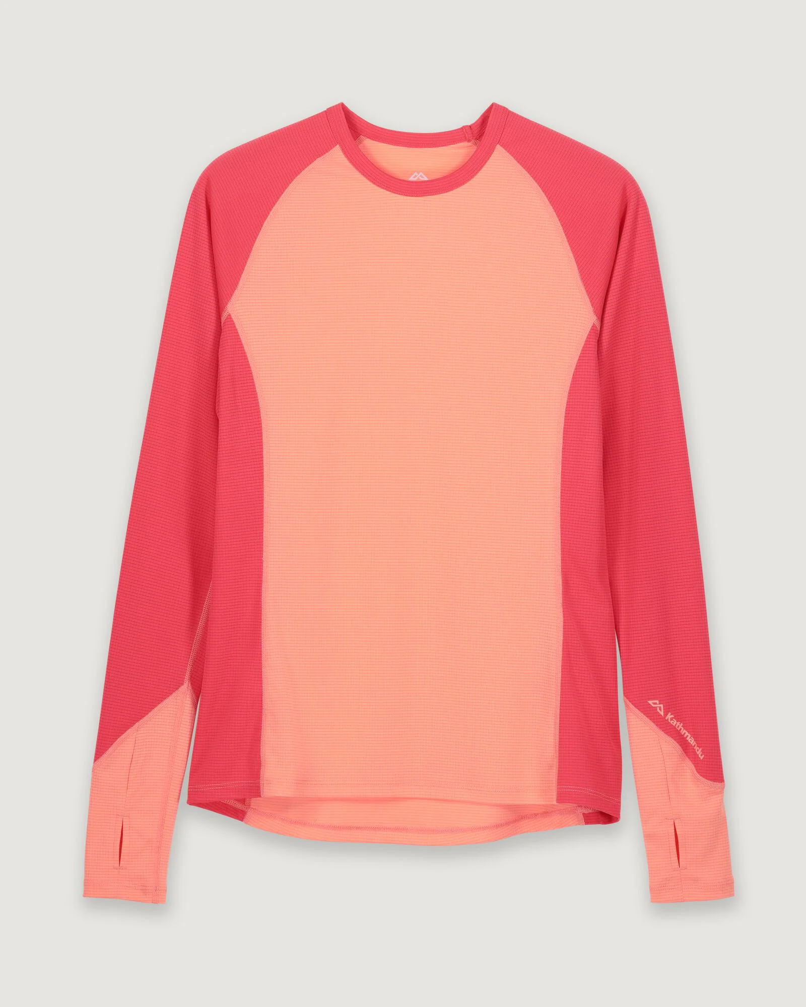 KMDAction Women's Long Sleeve Top - Deep Coral/Blush Pink - Image 6