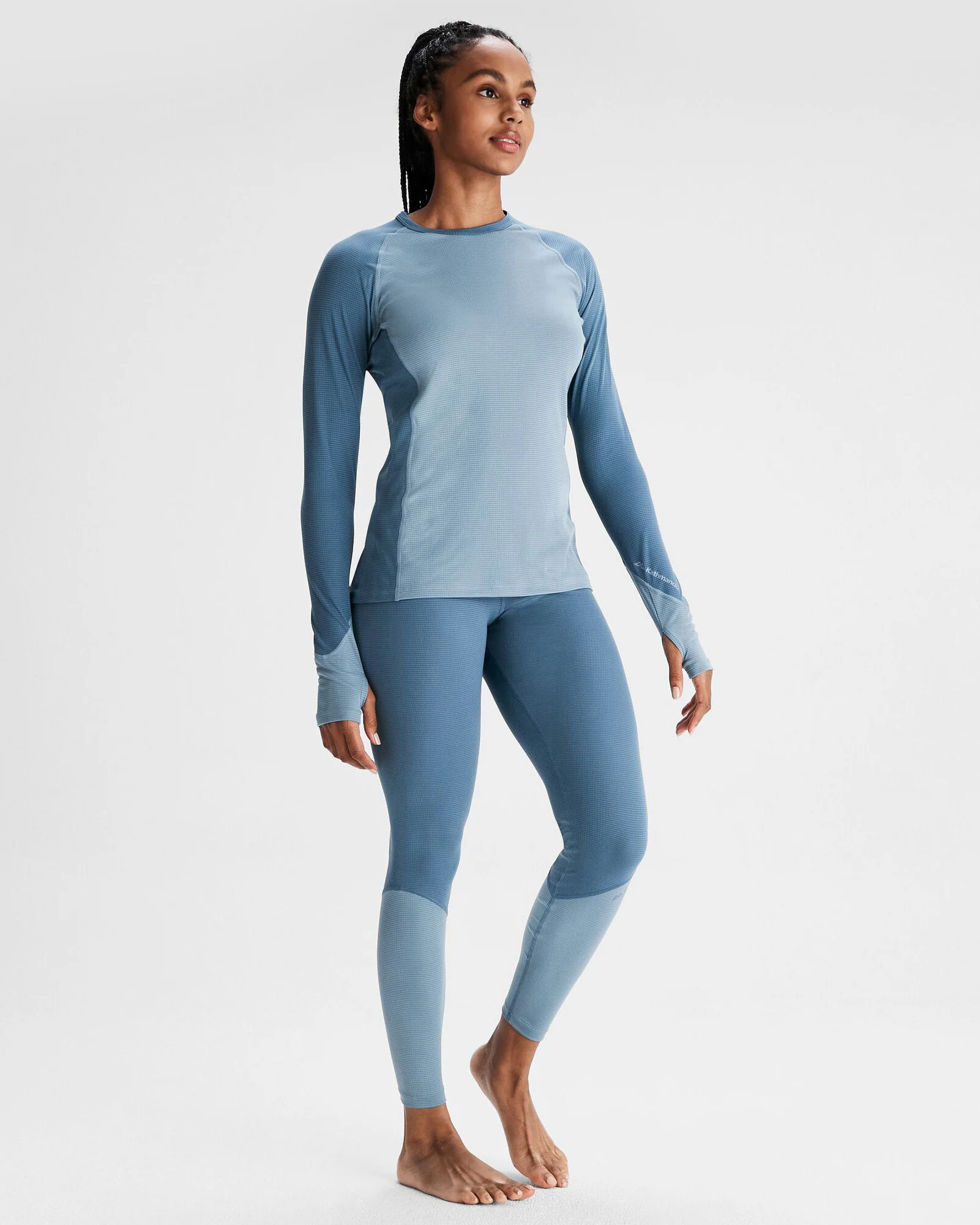 Women's KMDAction Baselayer Top  - Moonlight/Bluehaze - Image 2