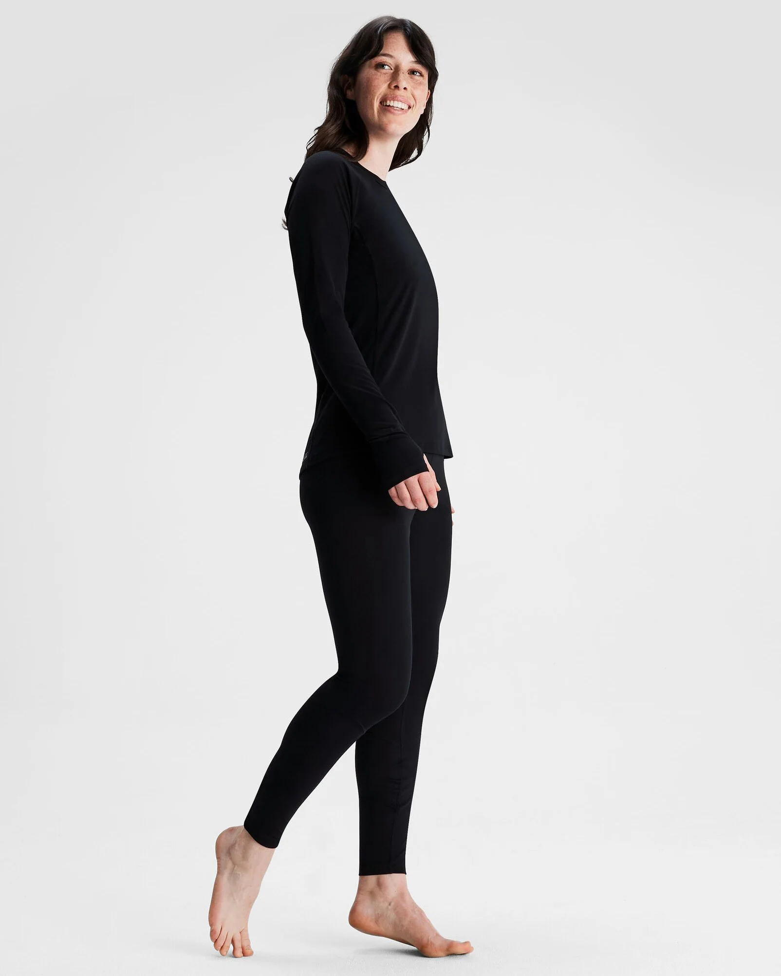 Women's KMDAction Baselayer Leggings - Black - Image 2