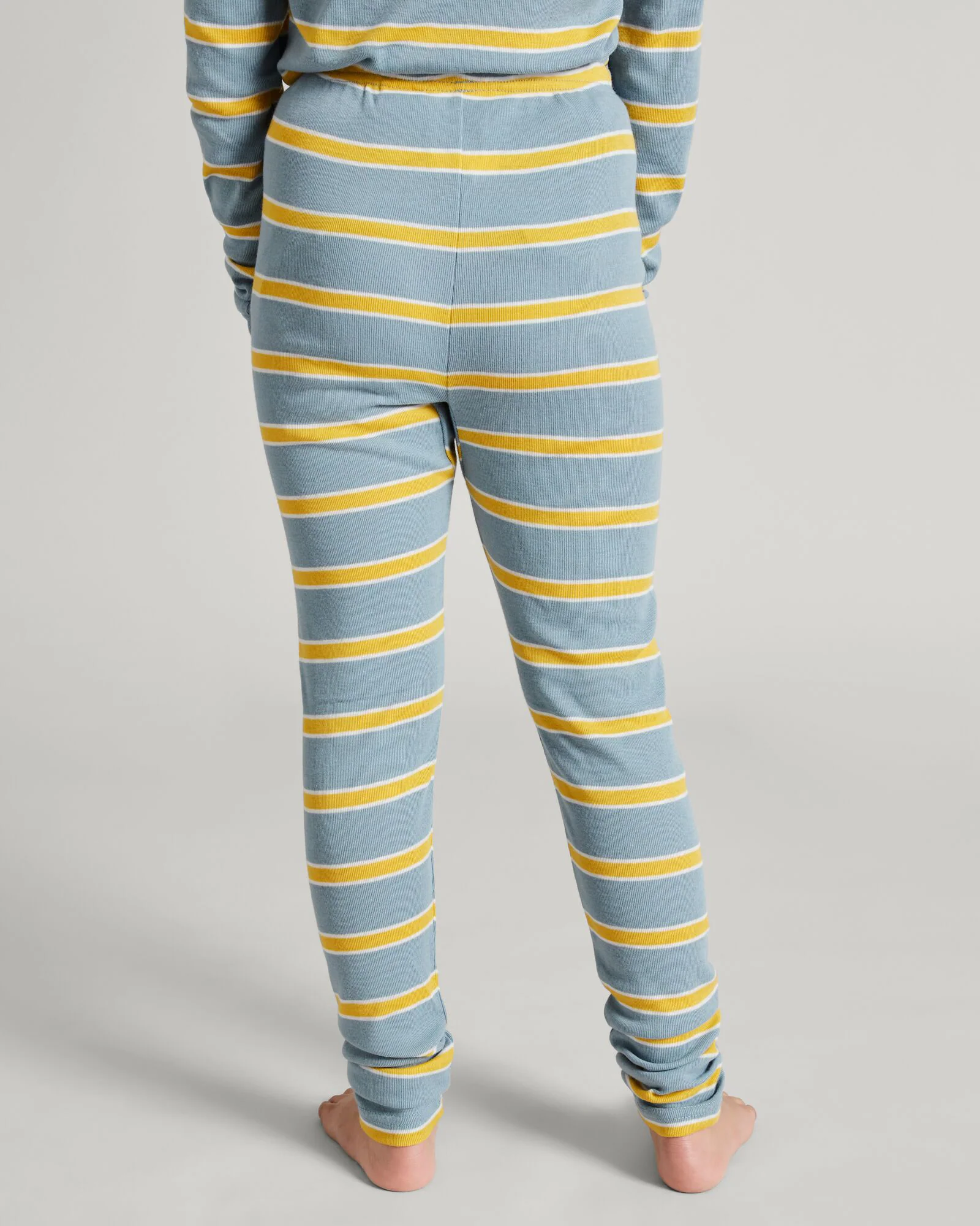 Kids' KMDCore Long John Pants - Bluehaze/Kowhai Stripe - Image 4