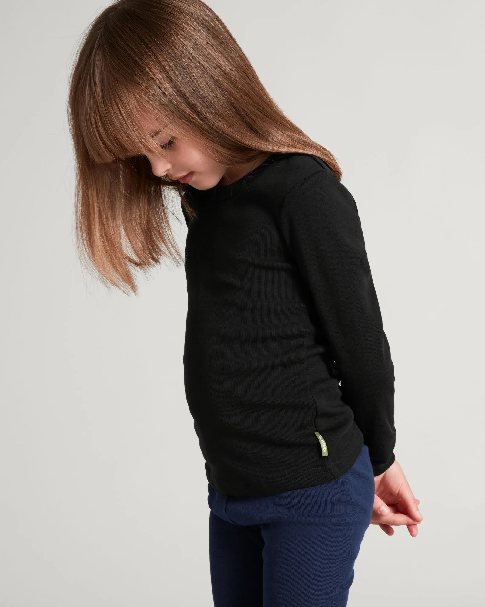 Kids' KMDCore Long Sleeve Top - Black - Image 4