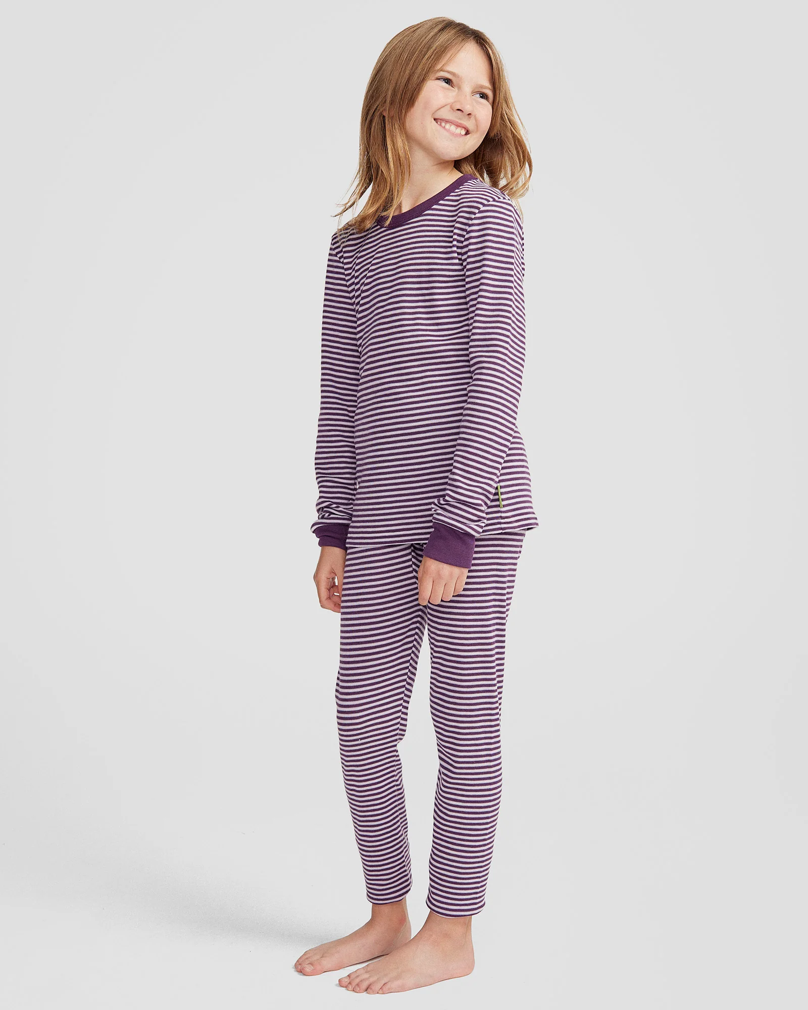 Kids' KMDCore Long Sleeve Top - Jam/Haze Stripe - Image 2