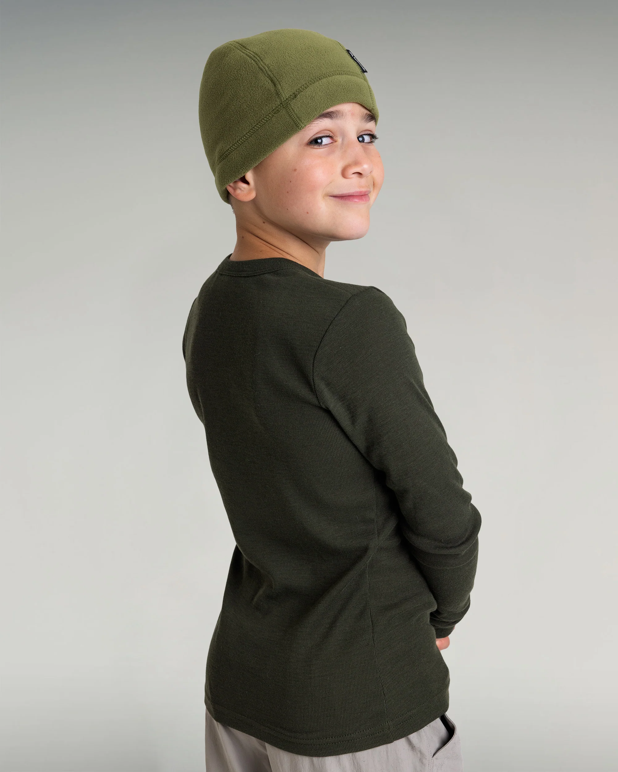 Kids' KMDCore Long Sleeve Top - Light Moss - Image 2