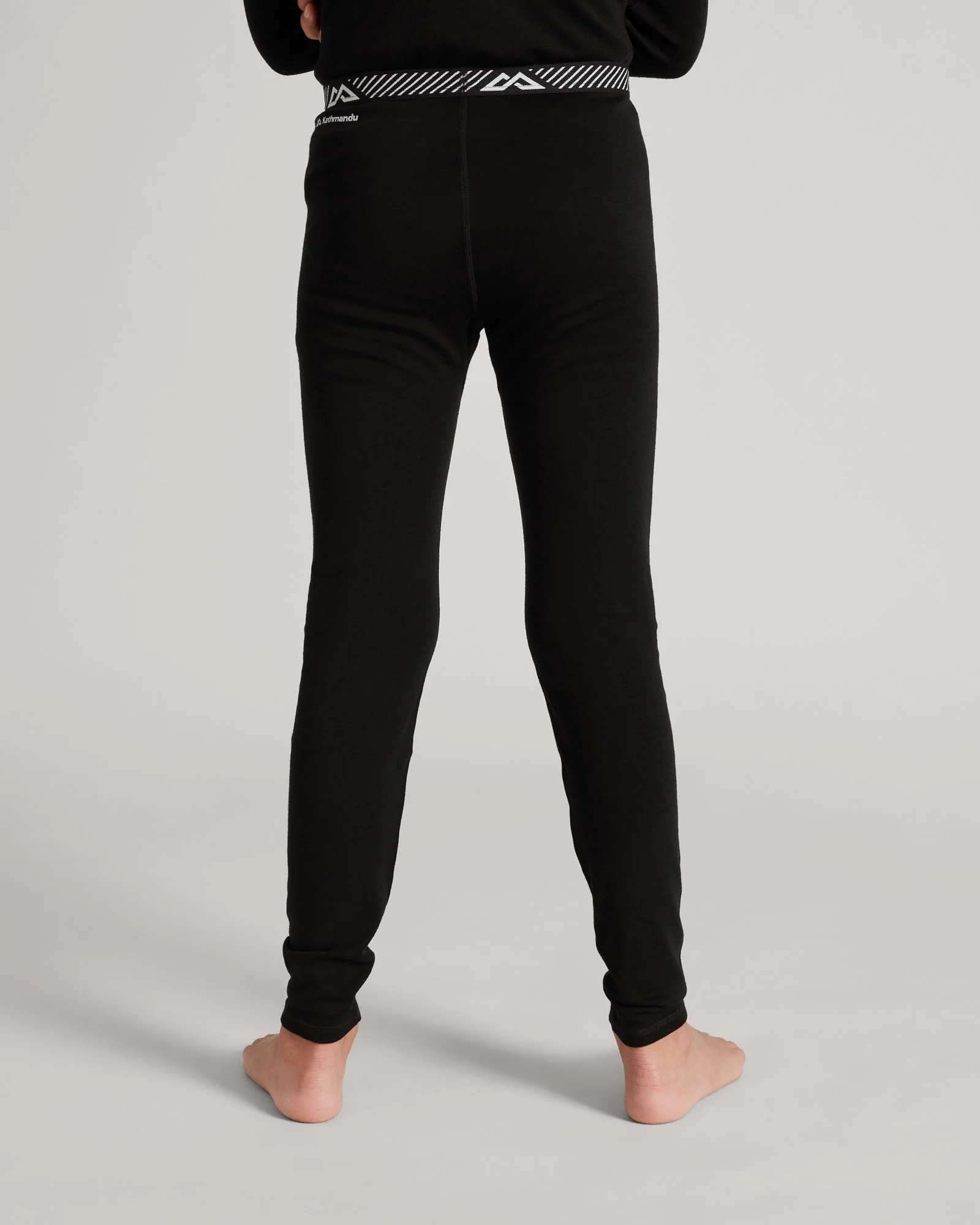 Kids' and Youth KMDMerino Baselayer Leggings - Black - Image 3