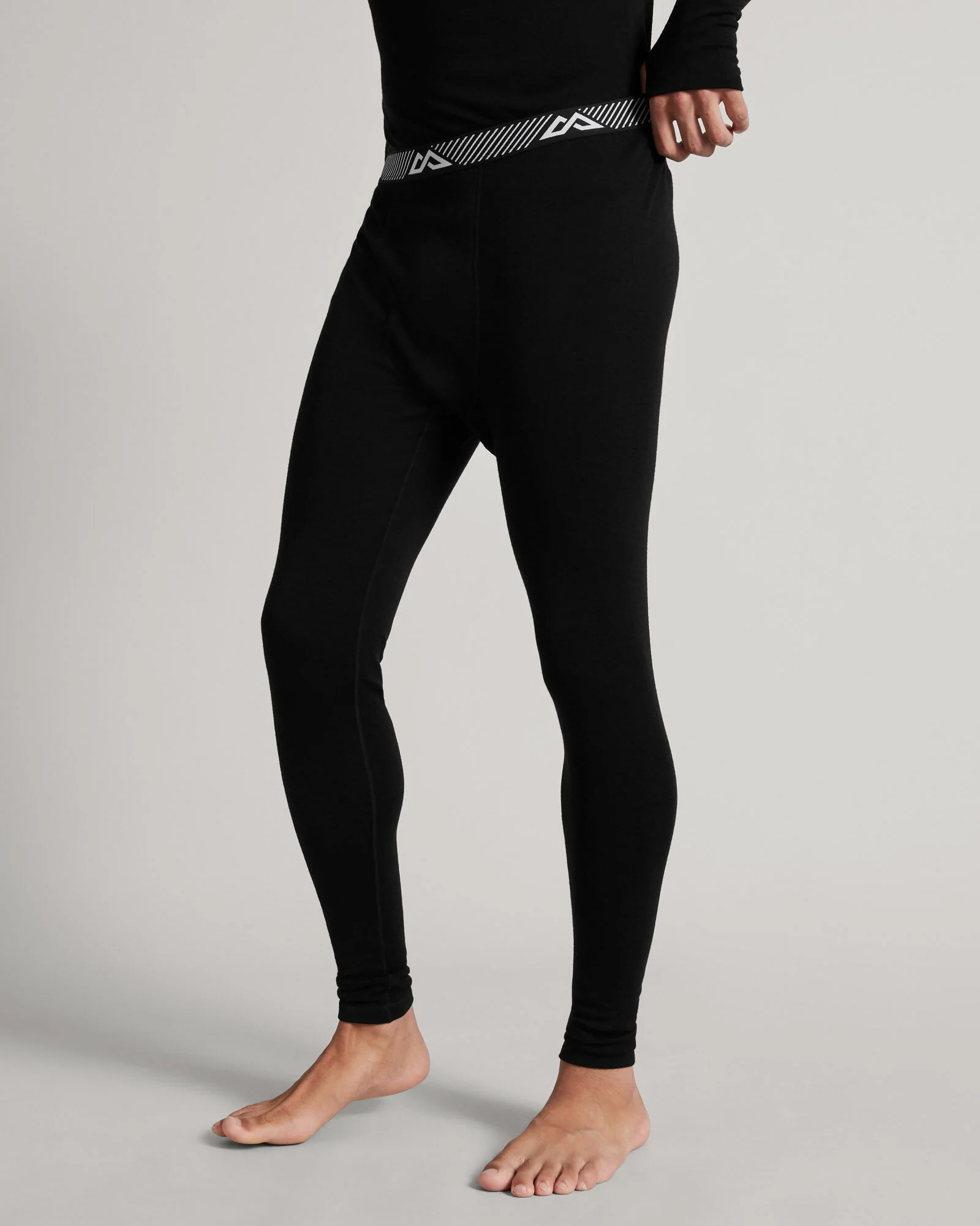 Men's KMDMerino Baselayer Long John Pants - Black - Image 3