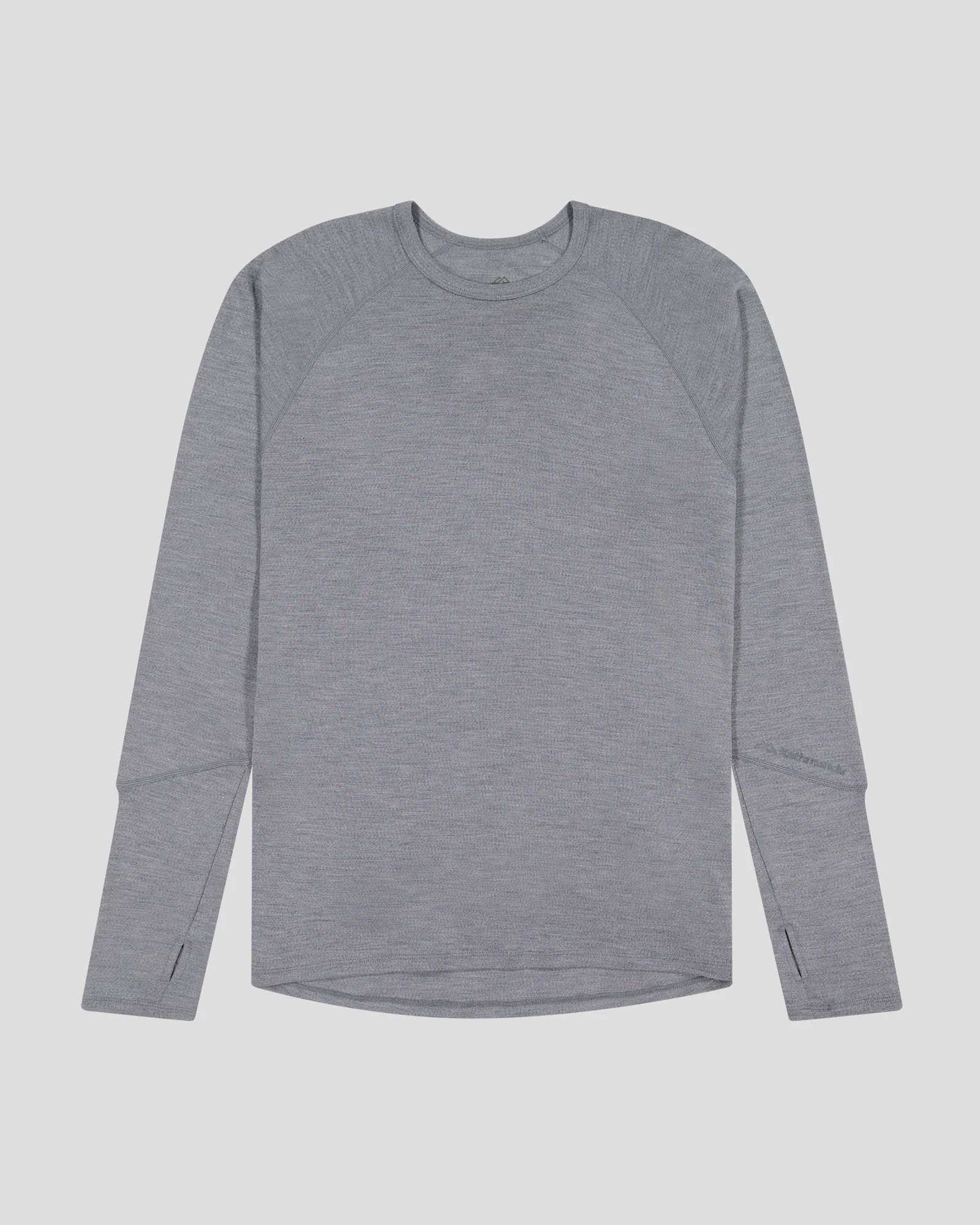 Men's KMDMerino Baselayer Long Sleeve Top - Grey Marle - Image 5