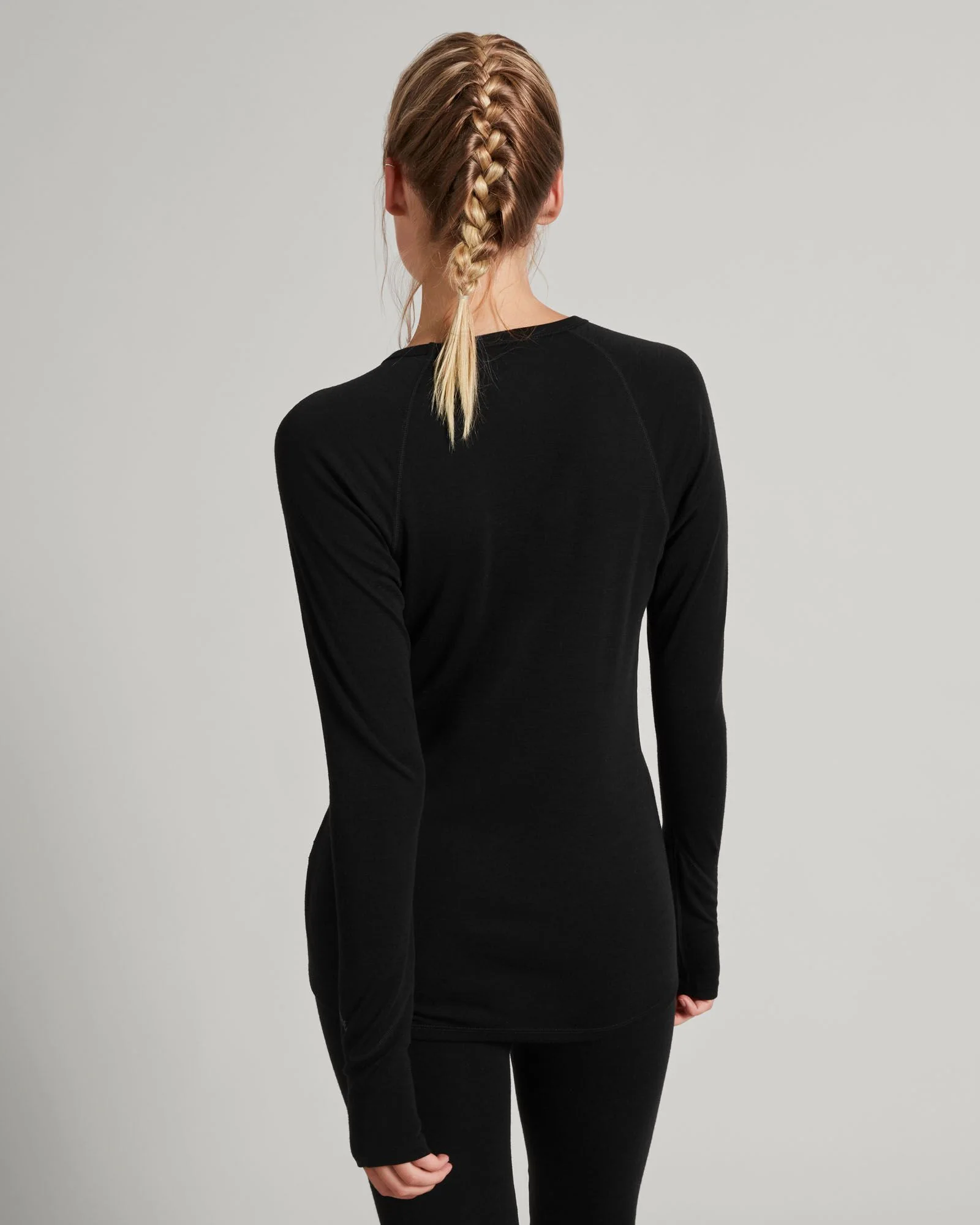 Women's KMDMerino Baselayer Long Sleeve Top - Black - Image 4