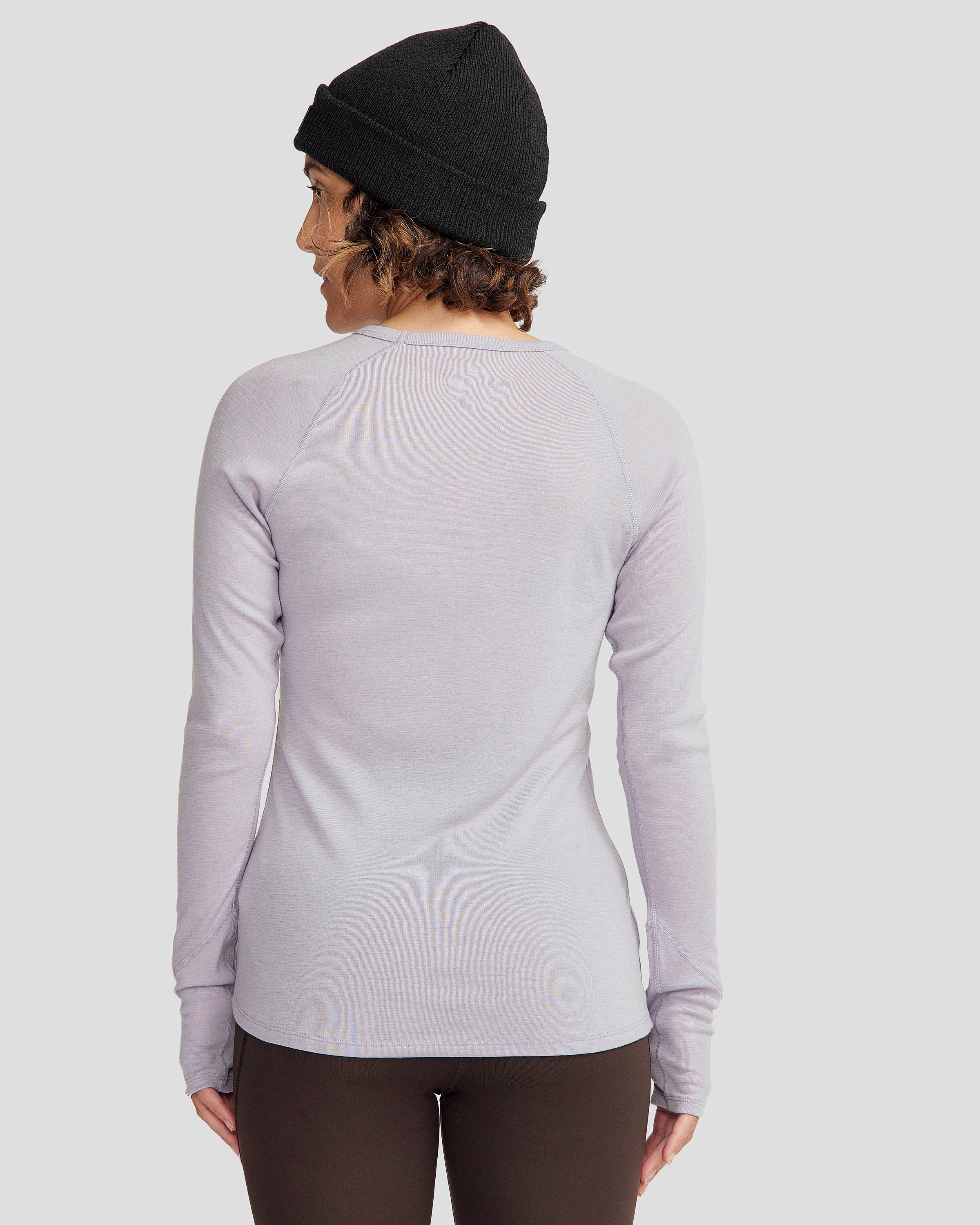 Women's KMDMerino Baselayer Long Sleeve Top - Light Haze - Image 3