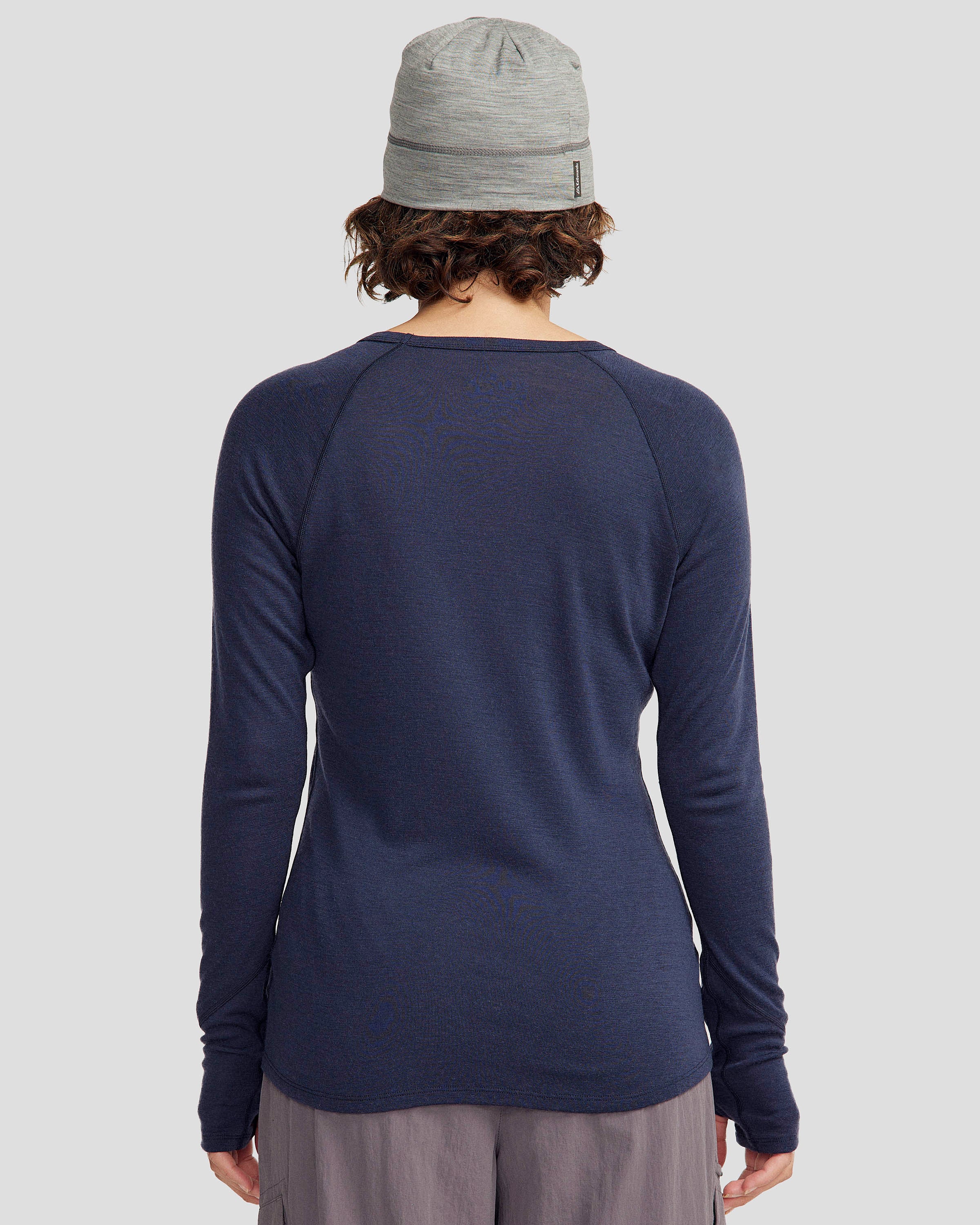 Women's KMDMerino Baselayer Long Sleeve Top - Pure Navy - Image 3
